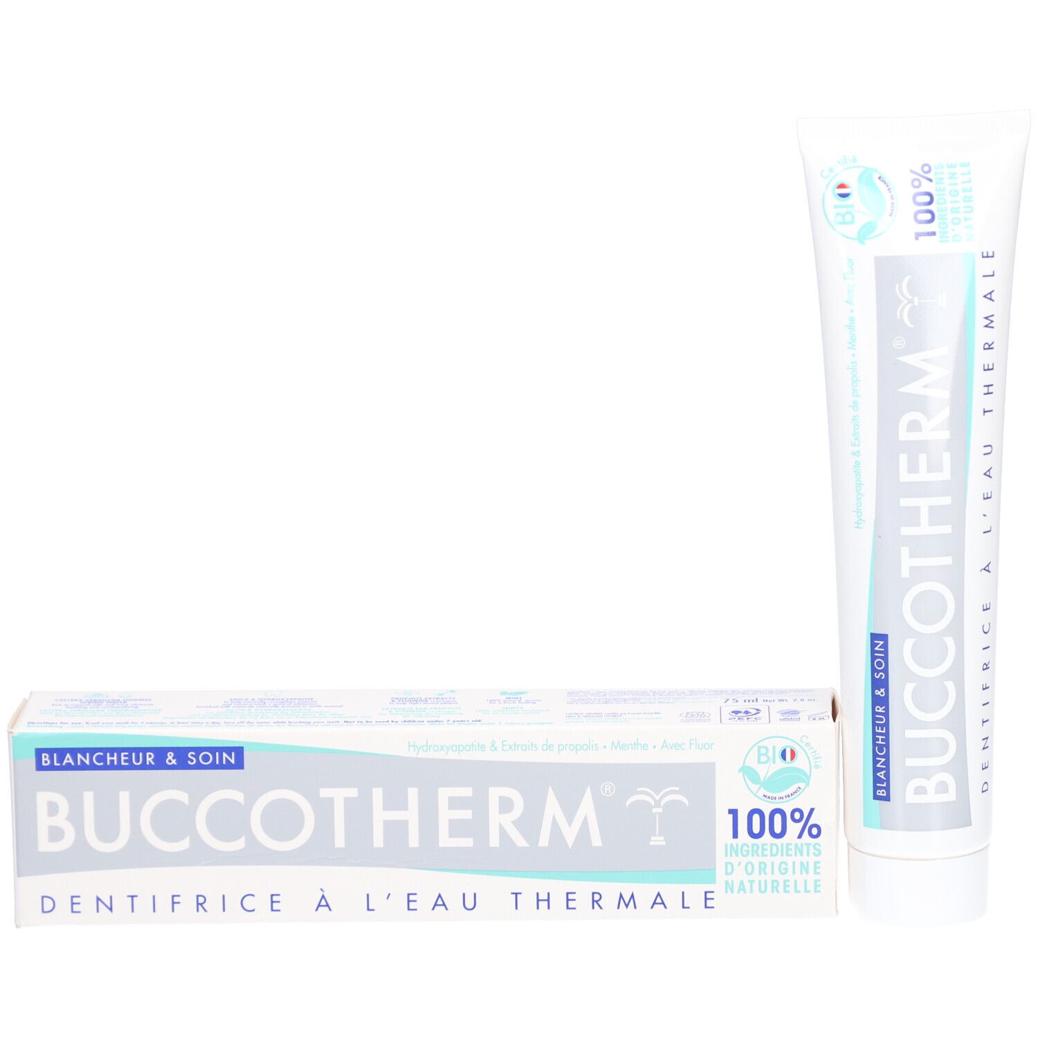 Buccotherm Dentifrice à l'Eau Thermale Blancheur & Soin Bio