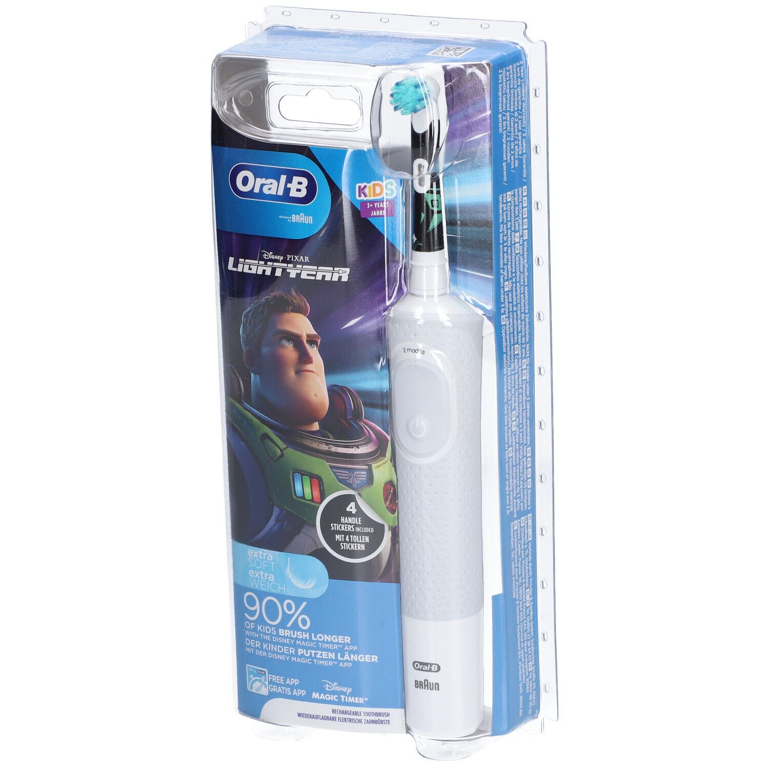 ORAL-B KIDS - Brosse à dents électrique rechargeable pour enfant dès 3 ans et +. décor Buz