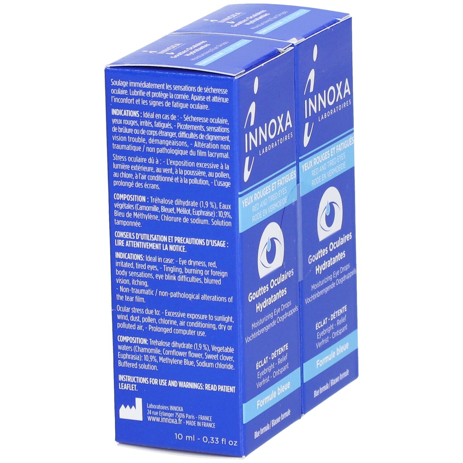 Laboratoire Innoxa Innoxa Gouttes Oculaires Hydratantes Yeux Rouges et Fatigués