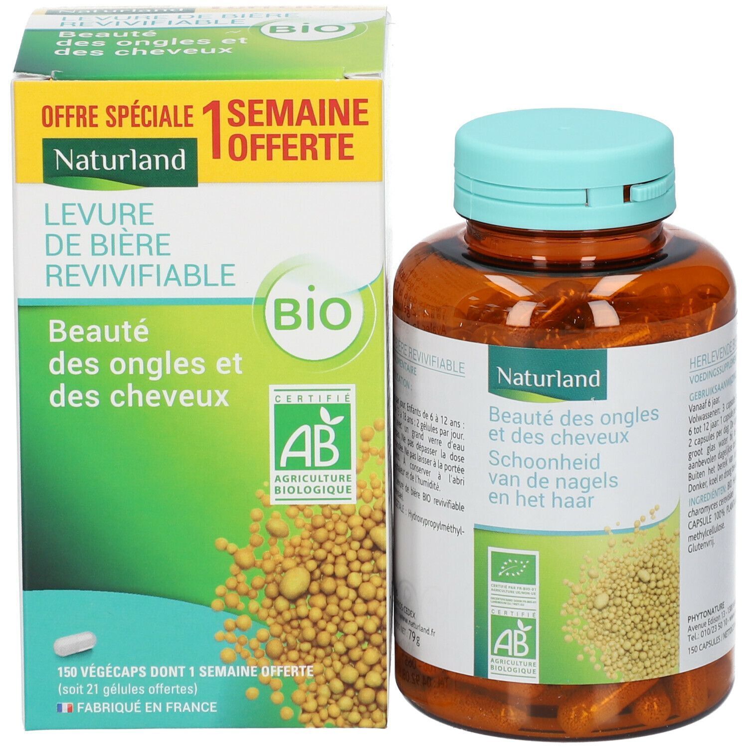 Naturland Levure de bière Revivifiable Bio - Végécaps