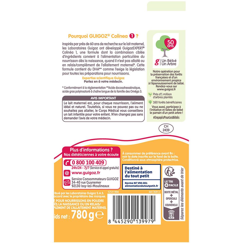 GUIGOZ® Expert Colinéa Lait 1er âge