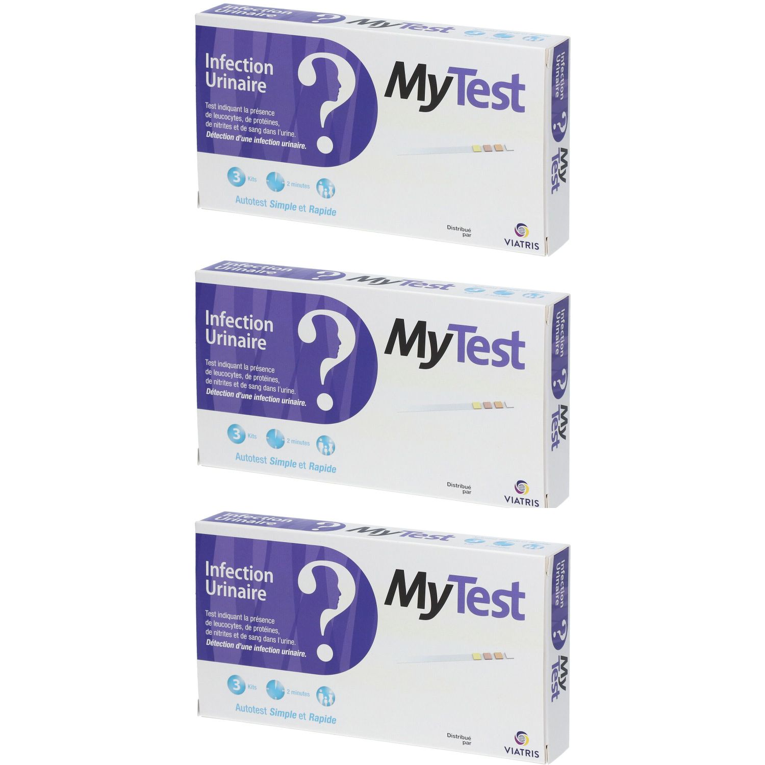 My Test infection urinaire détection infection urinaire Mylan - 3 kits