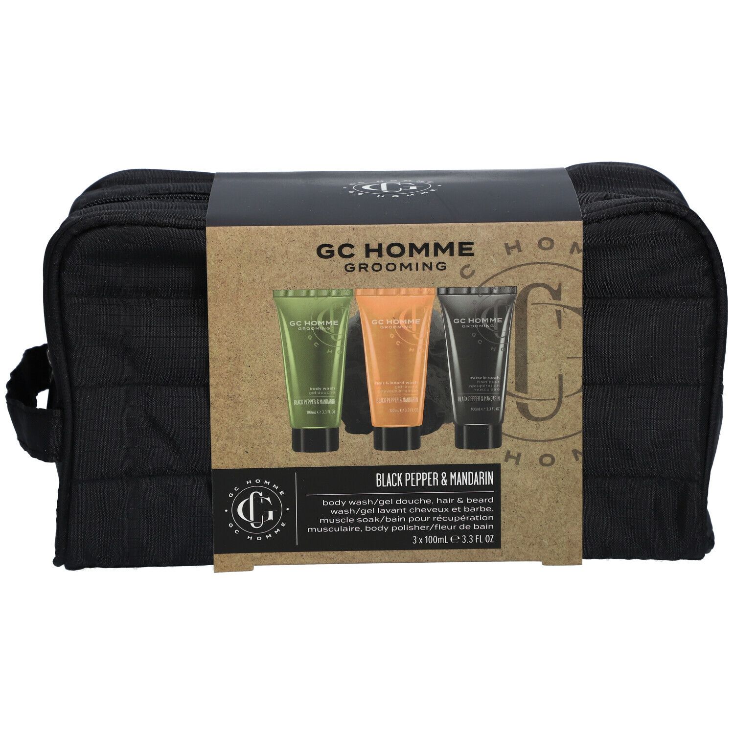 The Luxury Bathing Company Trousse GC HOMME Travel Bag - Poivre noir & Mandarine