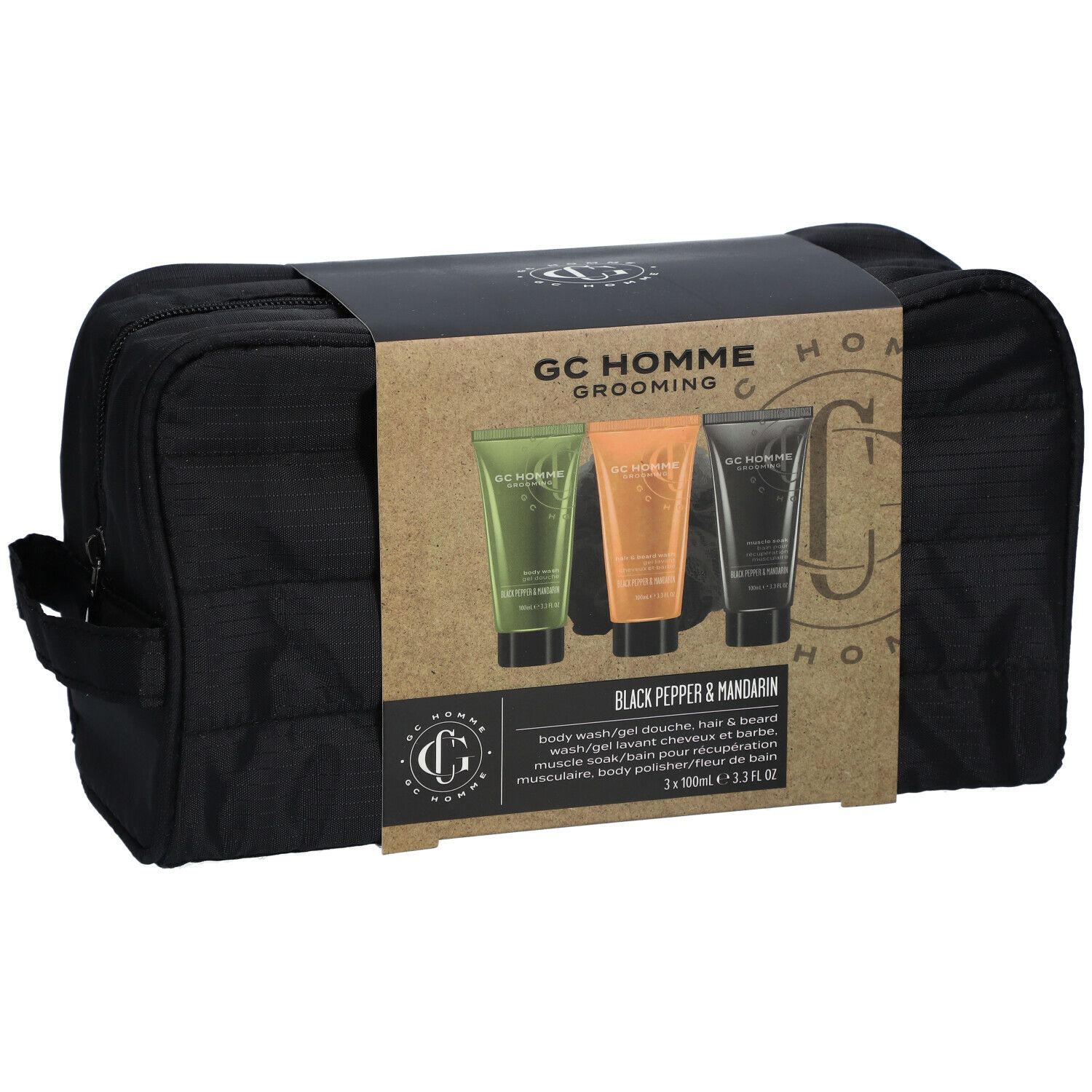 The Luxury Bathing Company Trousse GC HOMME Travel Bag - Poivre noir & Mandarine