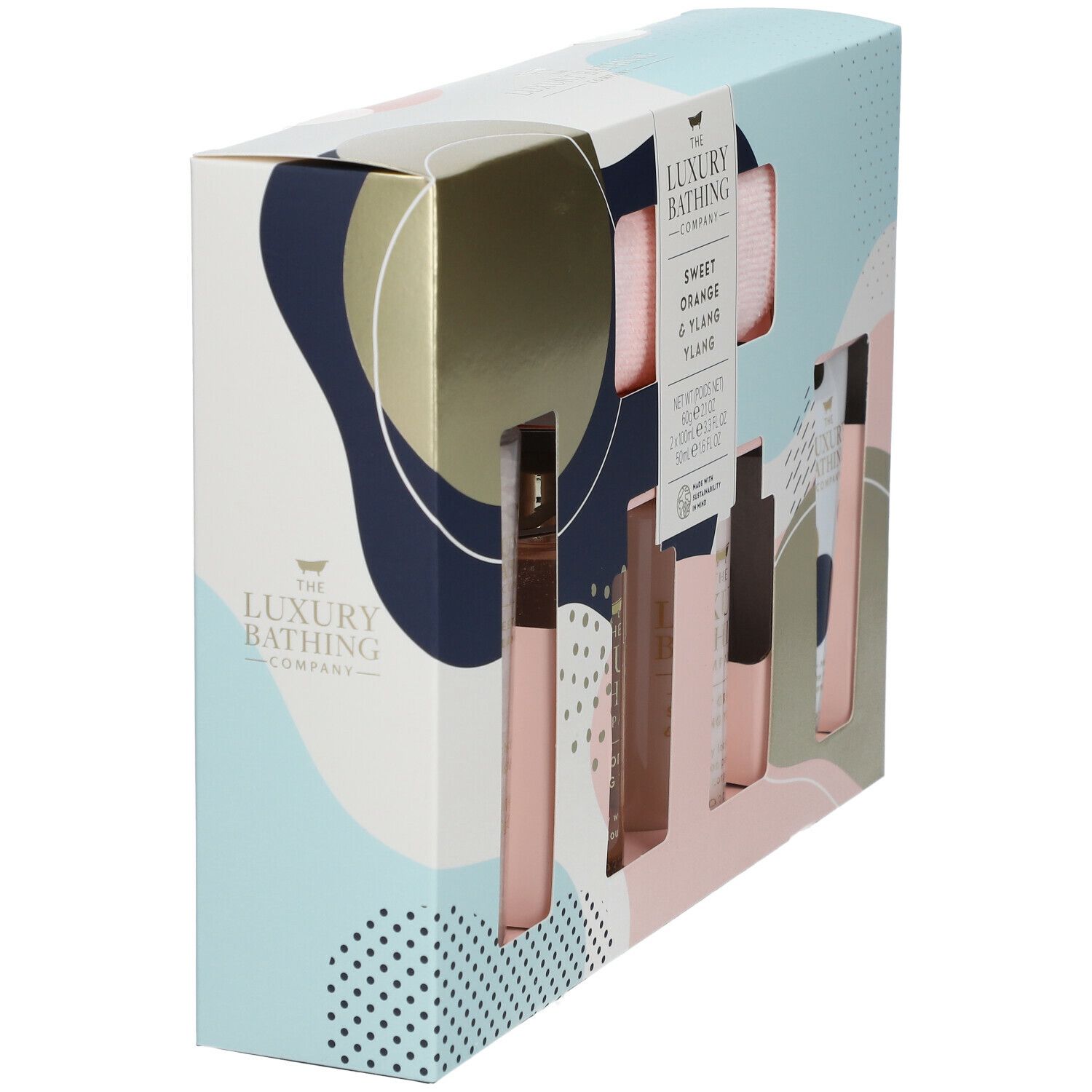 The Luxury Bathing Company Coffret ABSTRACT LAYERS Head to Toe Pamper - Orange Sucrée et Ylang-Ylang
