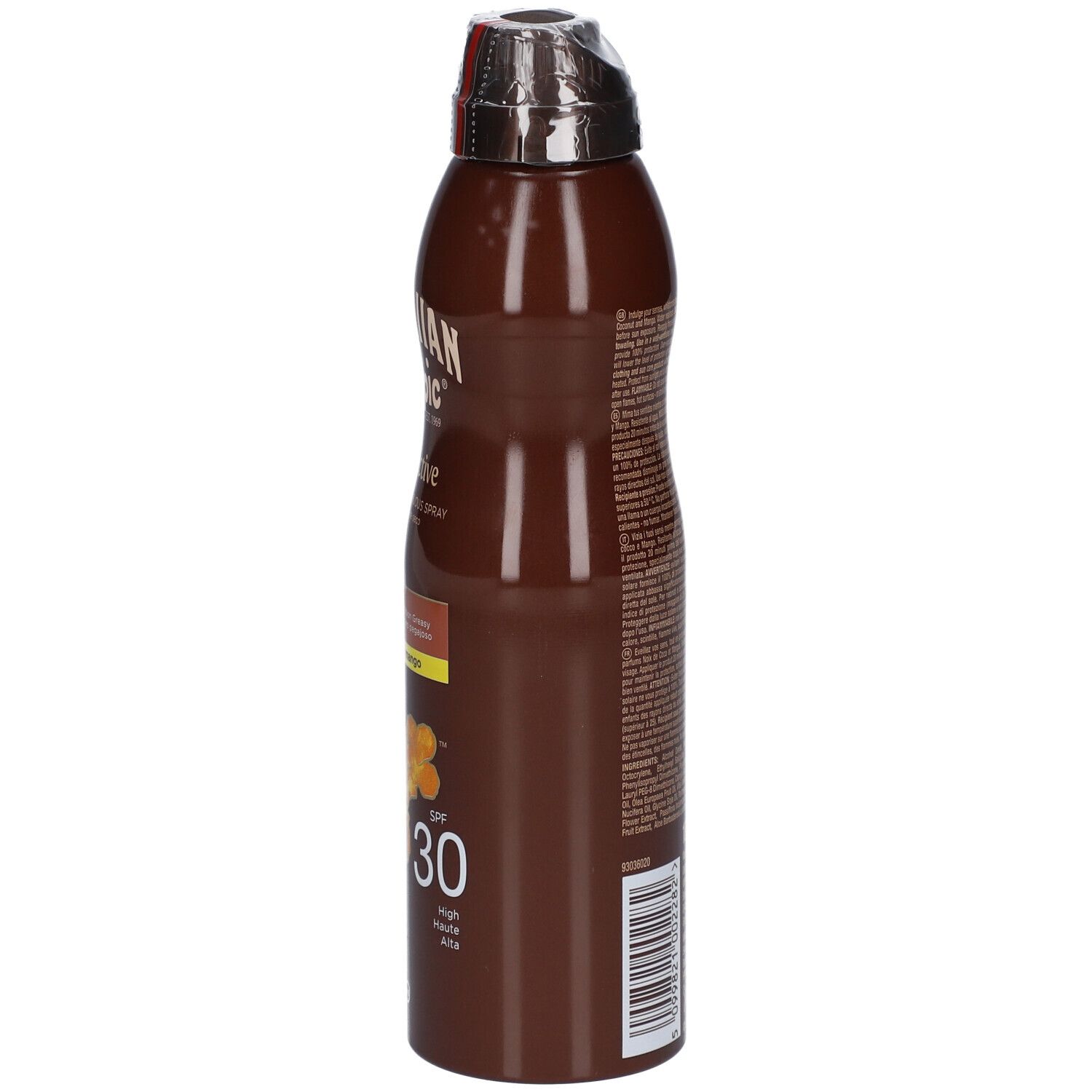HAWAIIAN Tropic Protective Spray huile sèche Noix de coco 180 ml ...