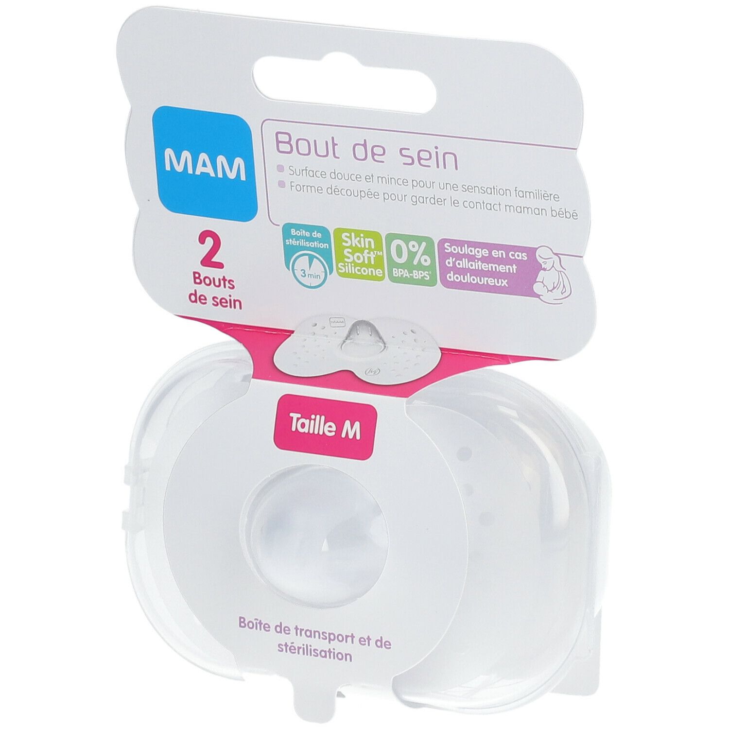 MAM Bout de sein x2, taille M