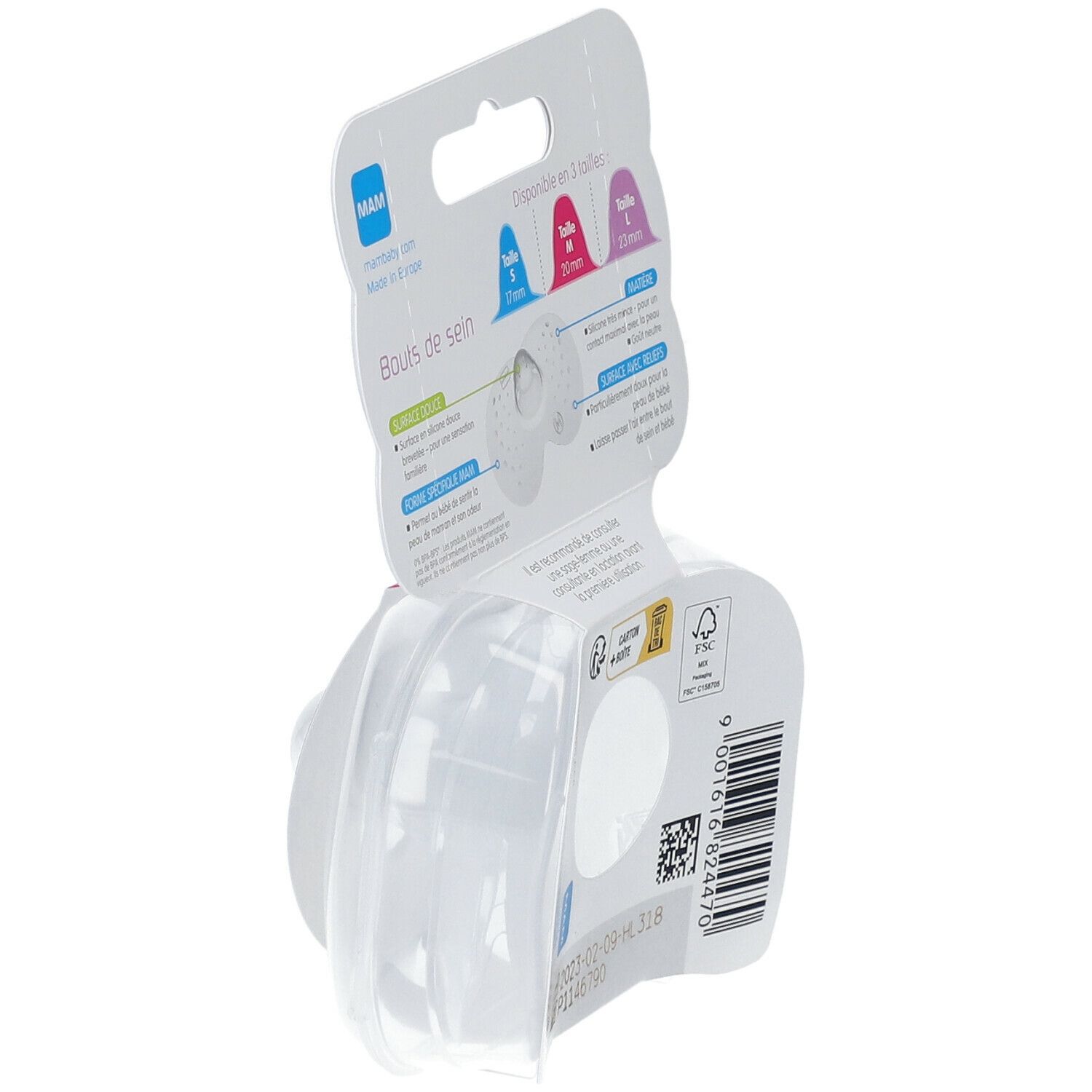 MAM Bout de sein x2, taille M 2 pc(s) - Redcare Pharmacie