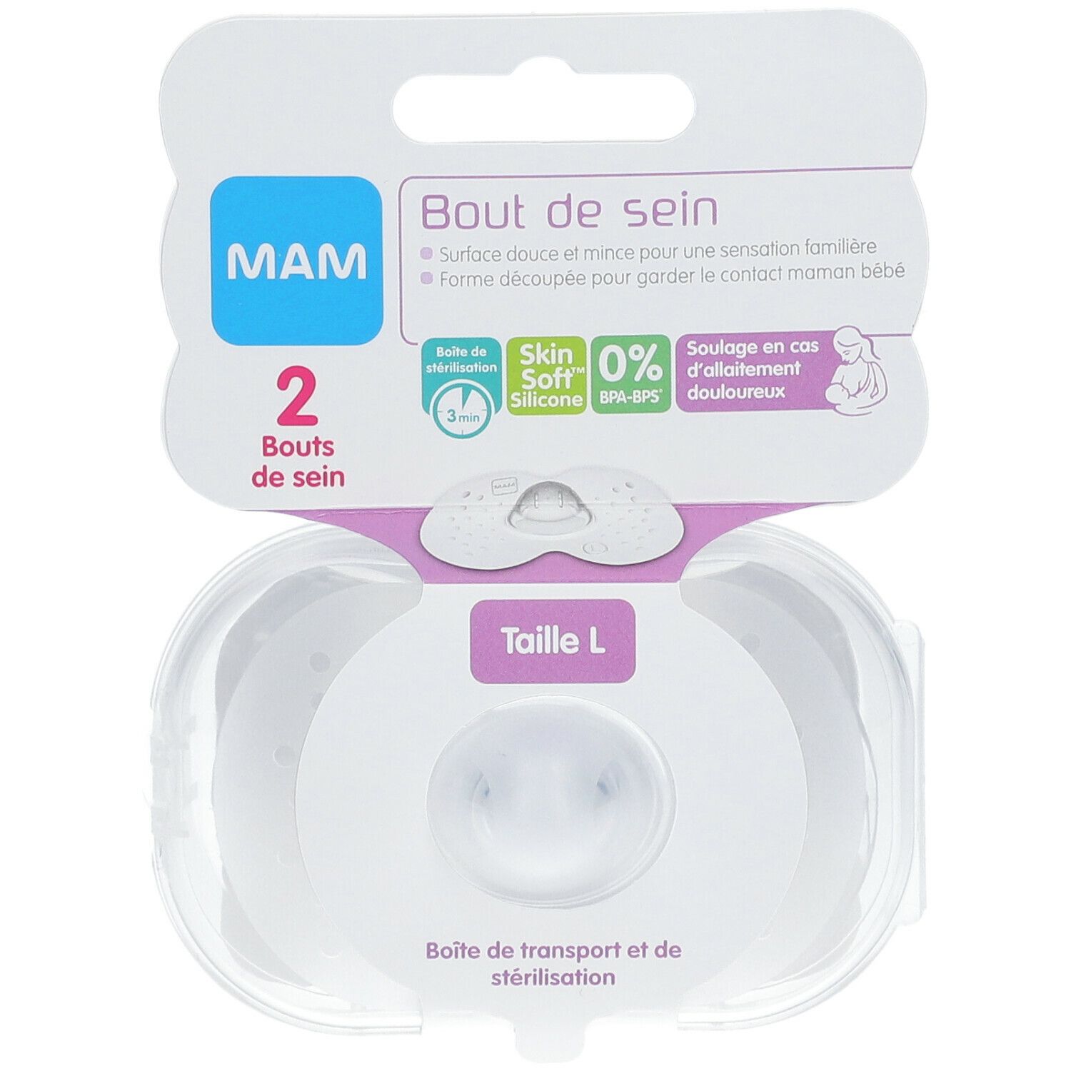 MAM Bouts de sein Taille 1 2 pc(s) - Redcare Pharmacie