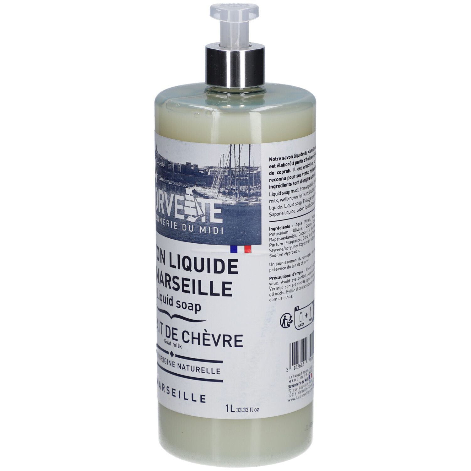 La Corvette Savon Liquide de Marseille Lait de Chèvre