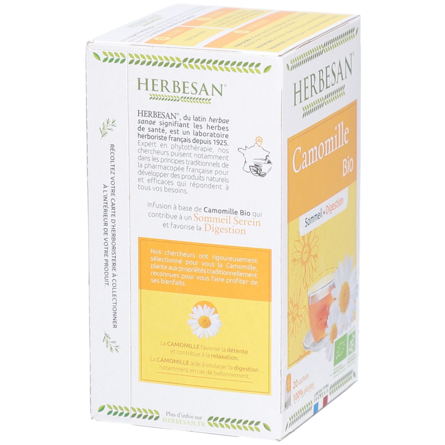 Herbesan Camomille Bio – Sommeil Serein & Digestion