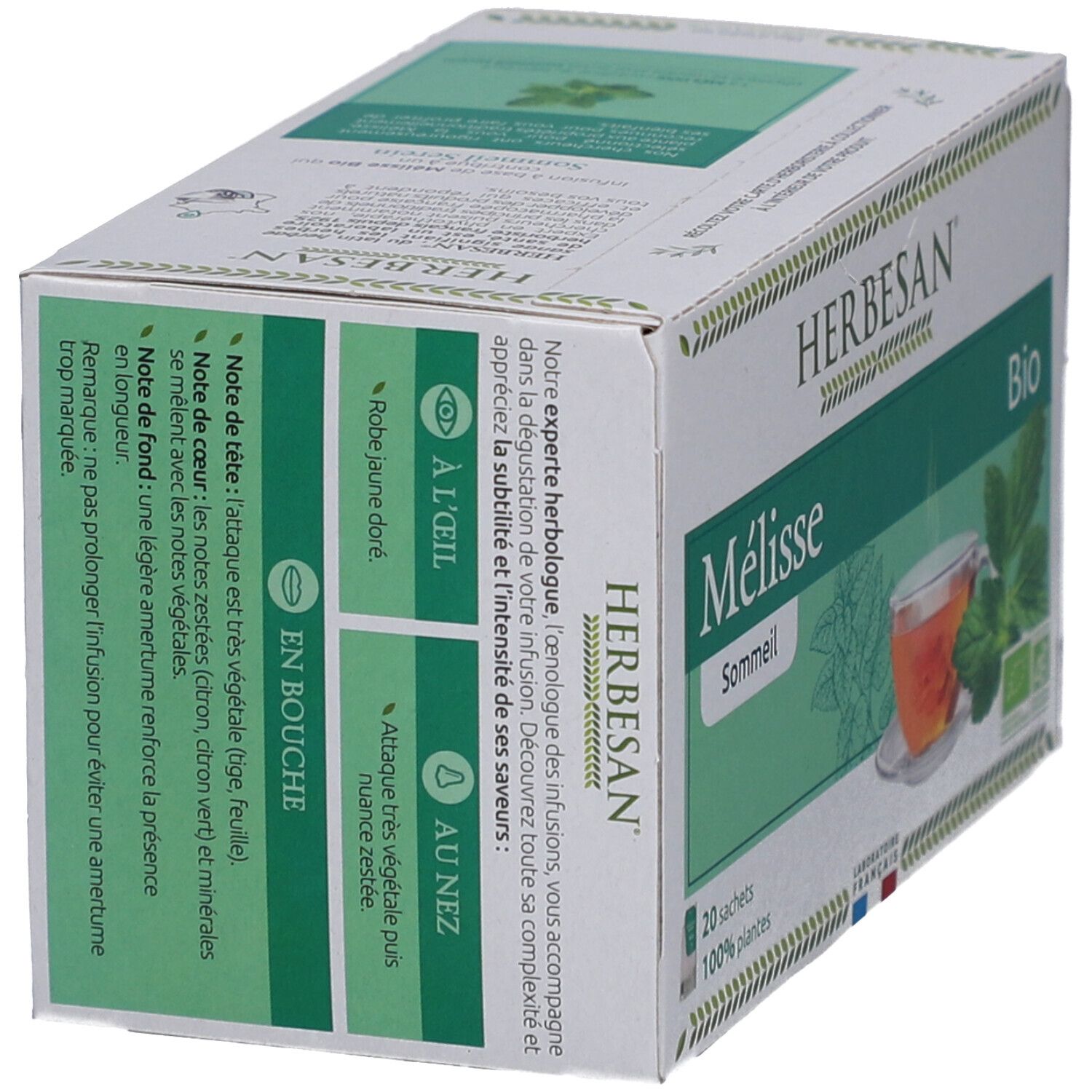 Herbesan Bio Mélisse Infusion Sommeil Serein