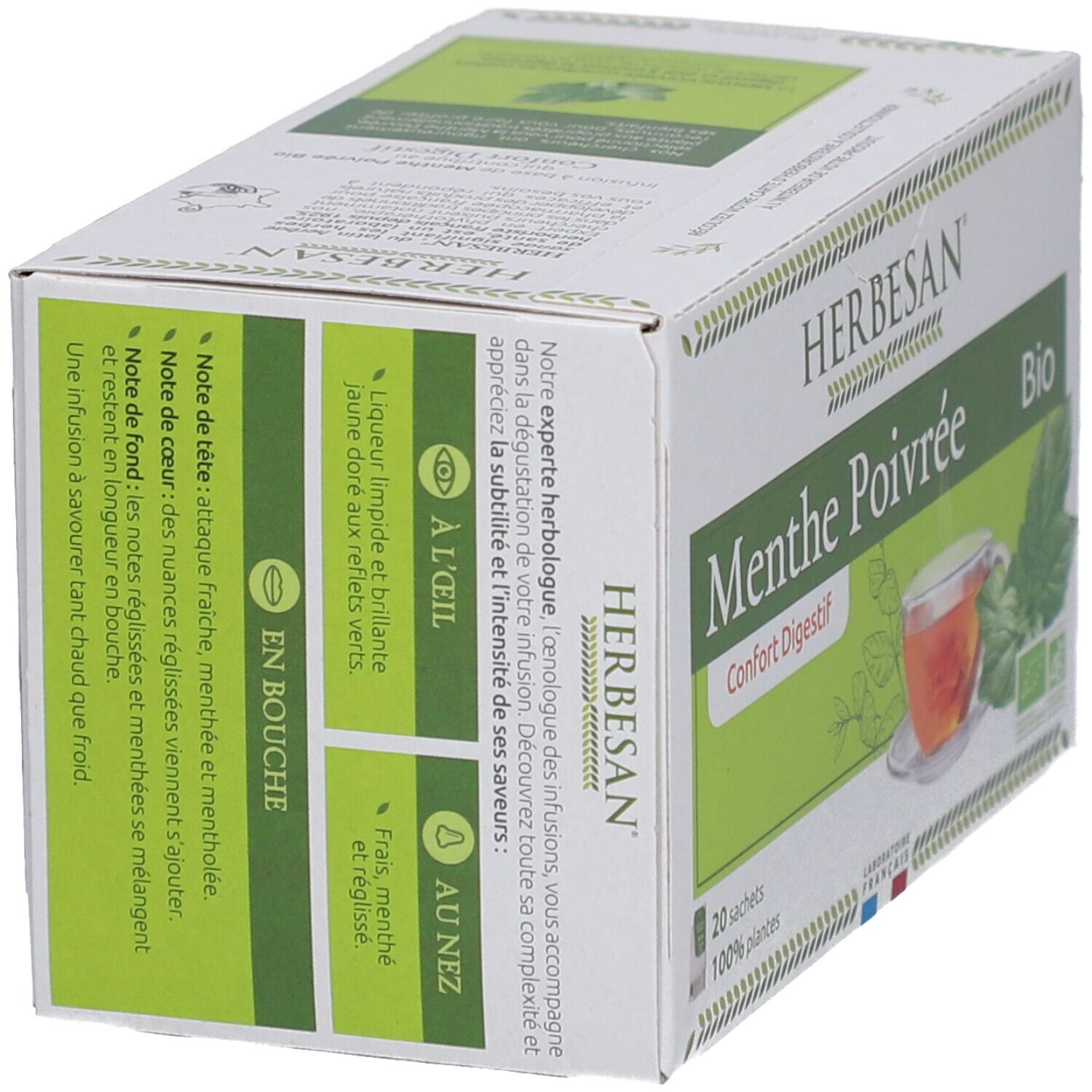 Herbesan Menthe Poivrée Bio – Digestion, Bien-être