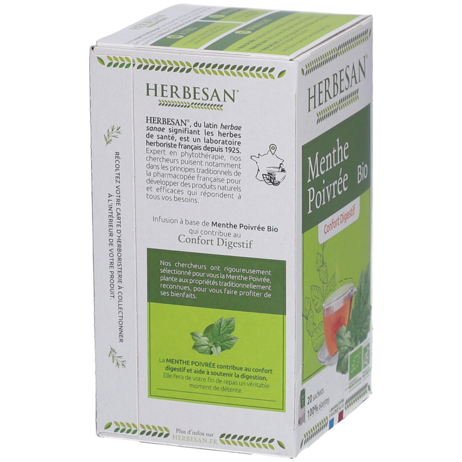 Herbesan Menthe Poivrée Bio – Digestion, Bien-être