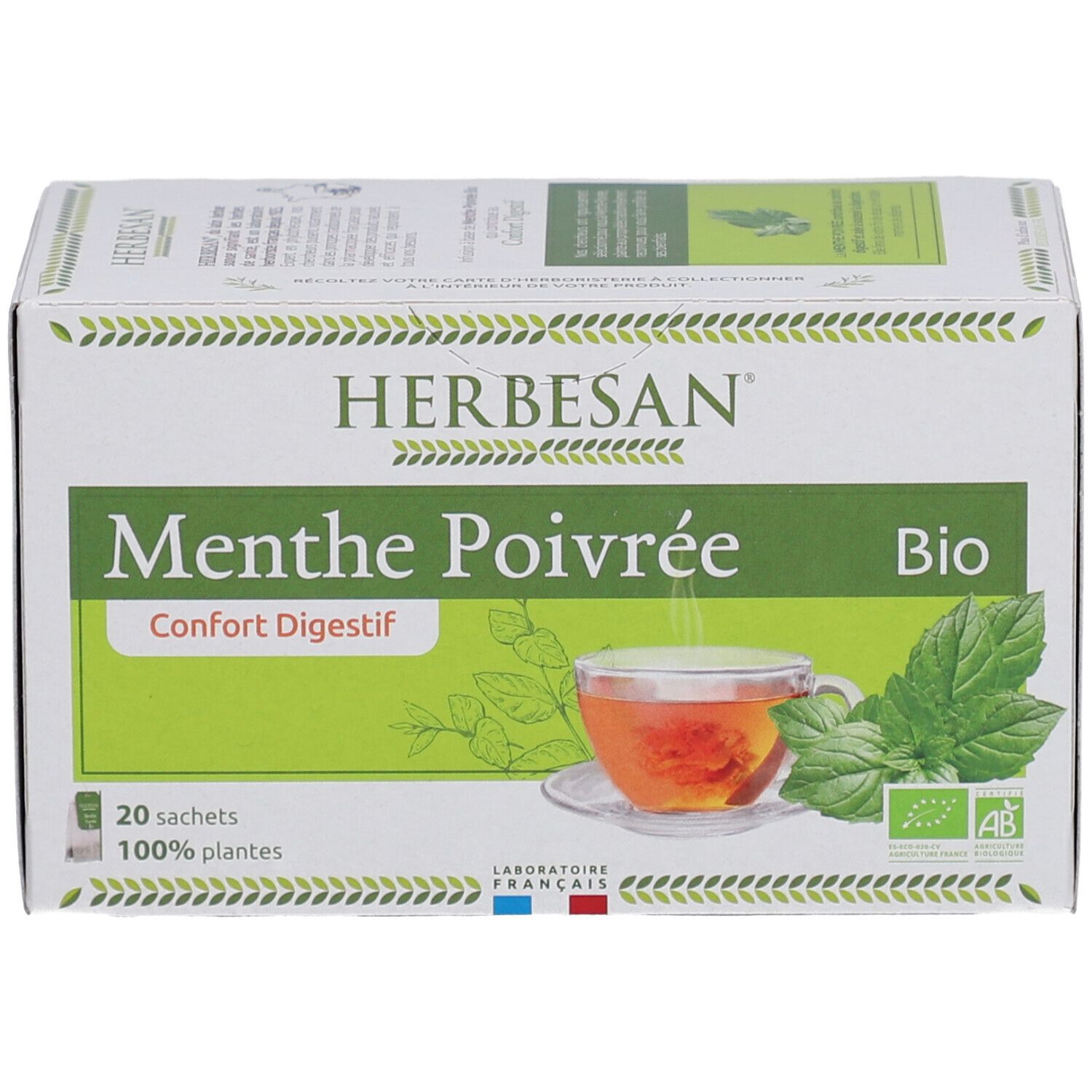Herbesan Menthe Poivrée Bio – Digestion, Bien-être