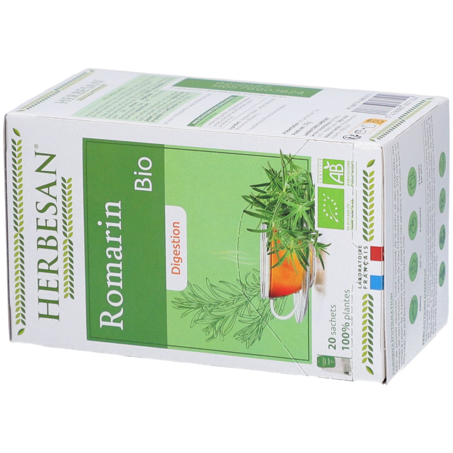 Herbesan Bio Romarin - Digestion et Confort Digestif