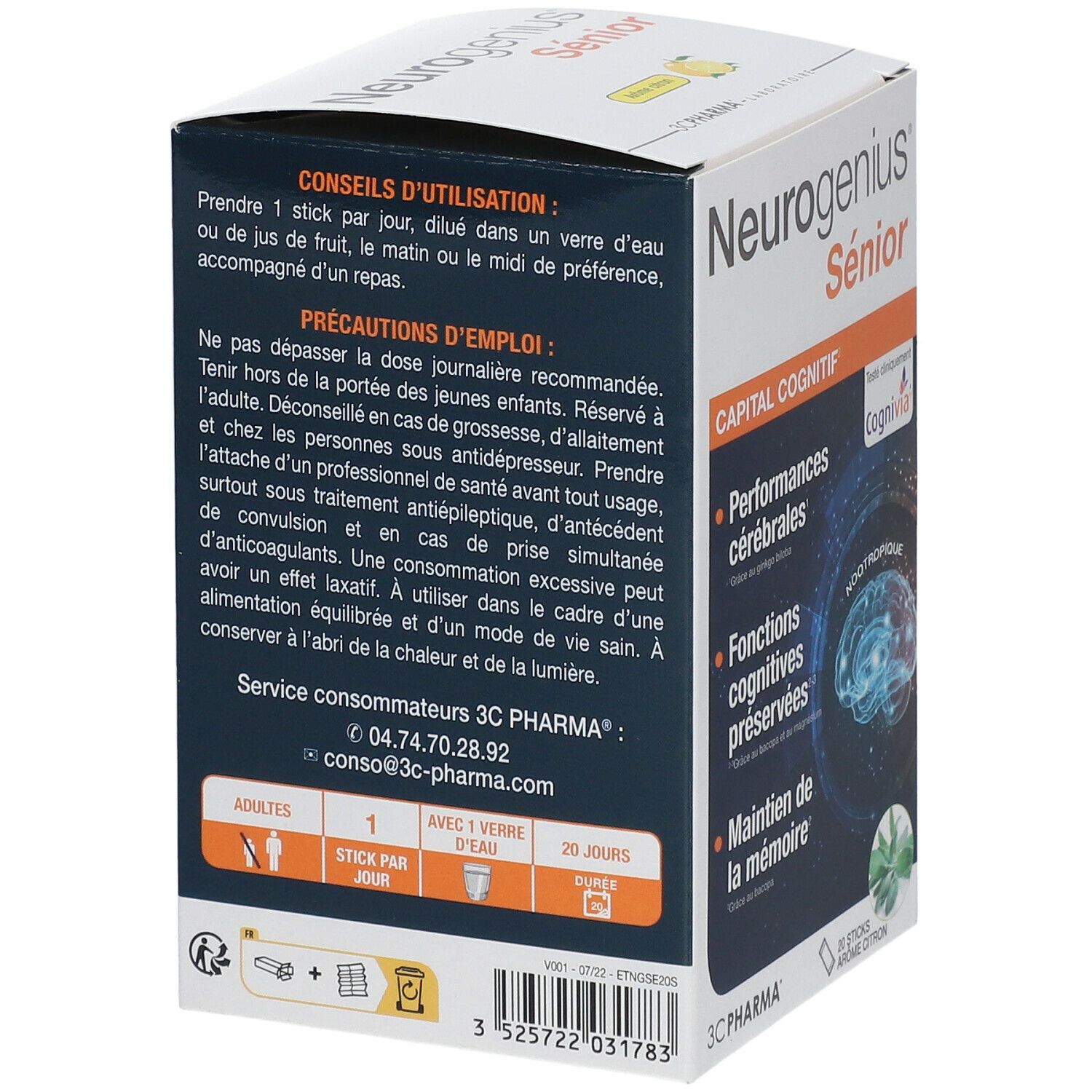 3C PHARMA® Neurogenius® Sénior