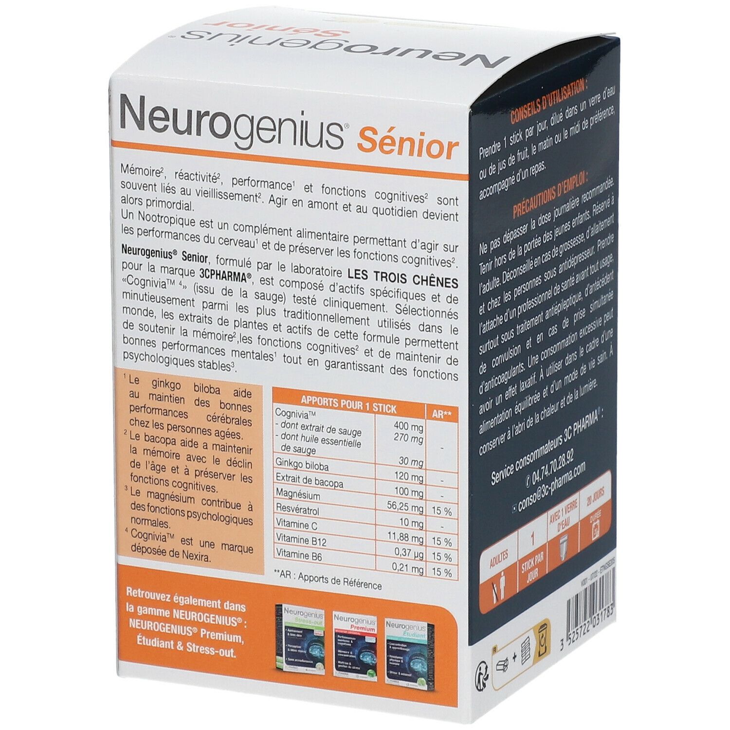 3C PHARMA® Neurogenius® Sénior