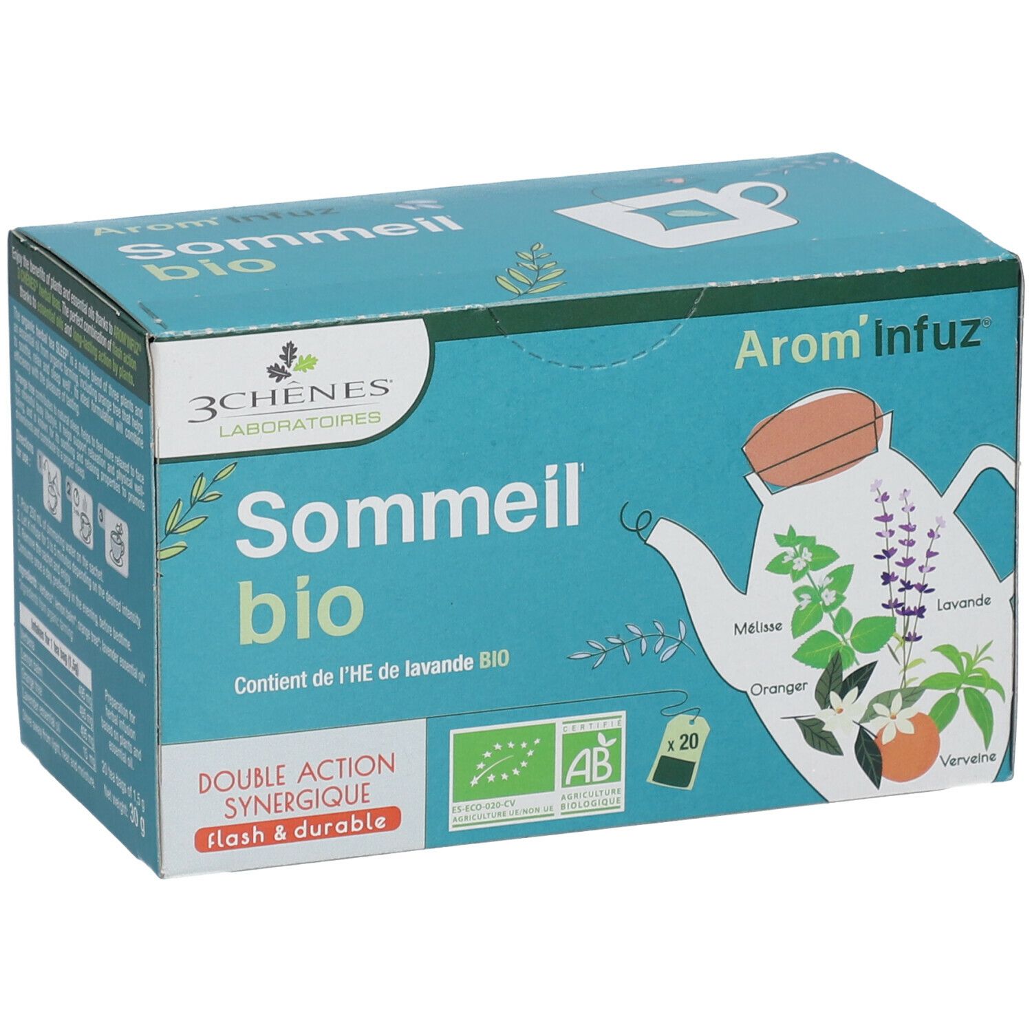 Tisane Sommeil Bio 20 sachets 3 Chênes