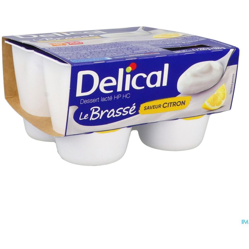 Delical Dessert lacté HPHC Le Brassé Saveur Citron