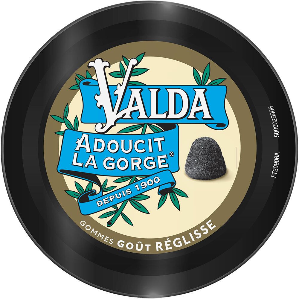 VALDA GOM REGLISSE 140G