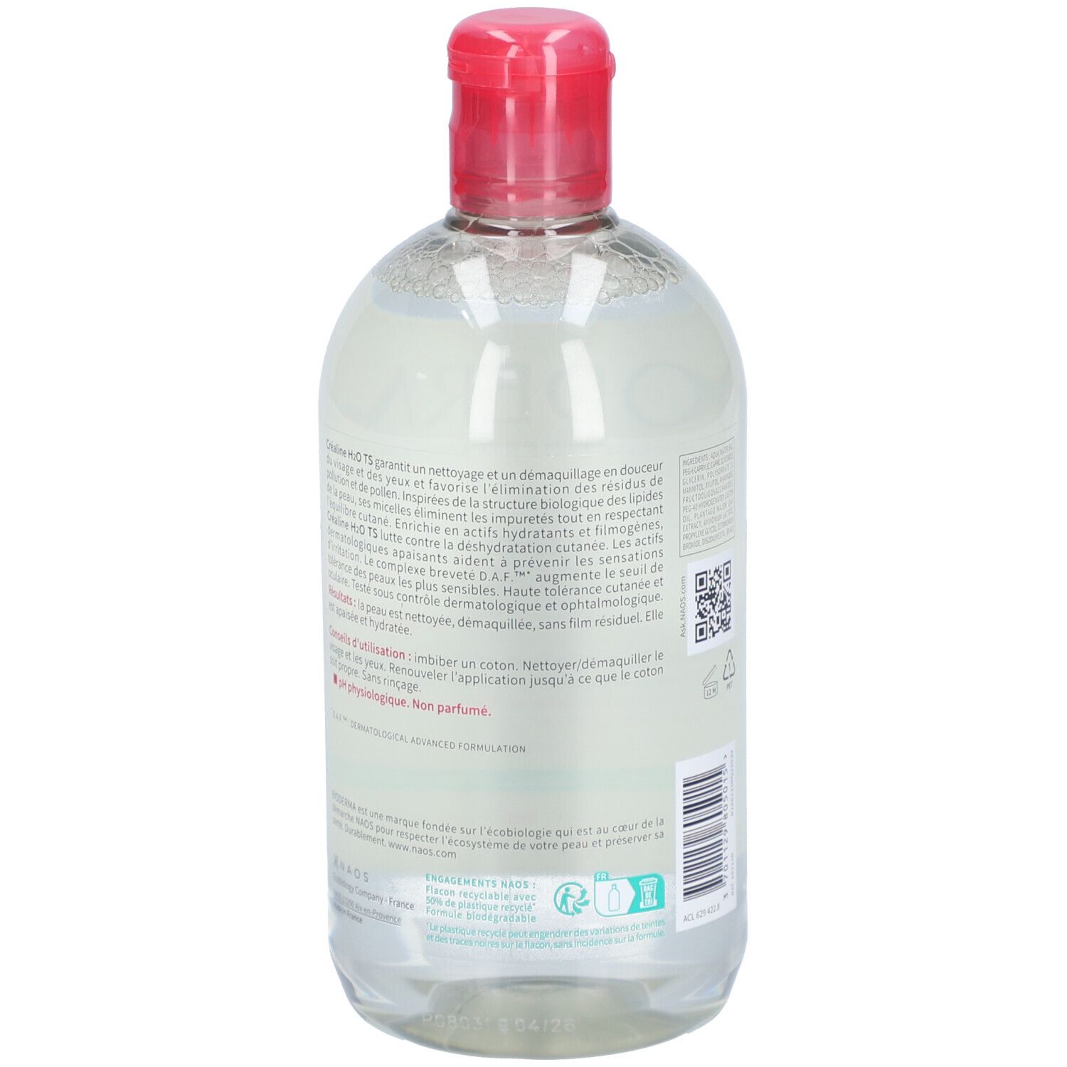 Bioderma Créaline H2O TS Eau Micellaire Peaux Très Sèches
