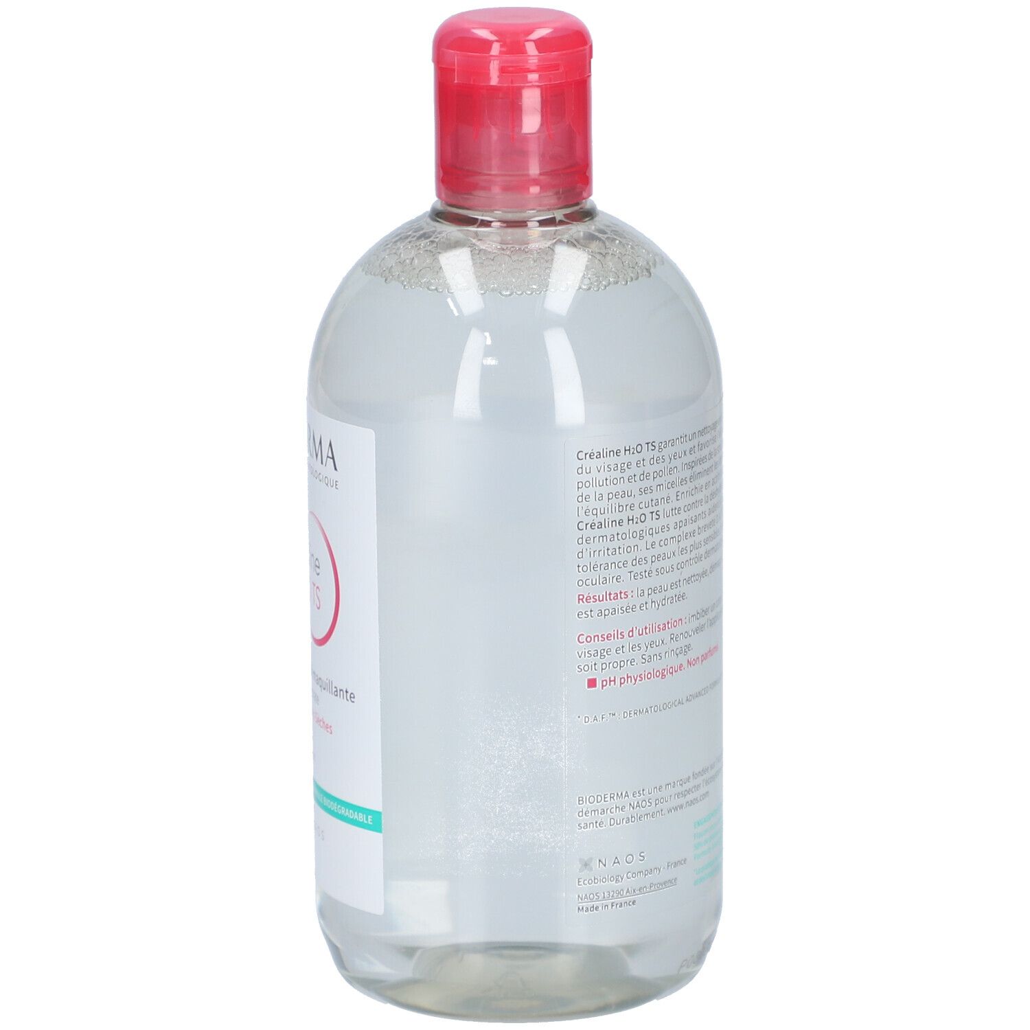 Bioderma Créaline H2O TS Eau Micellaire Peaux Très Sèches