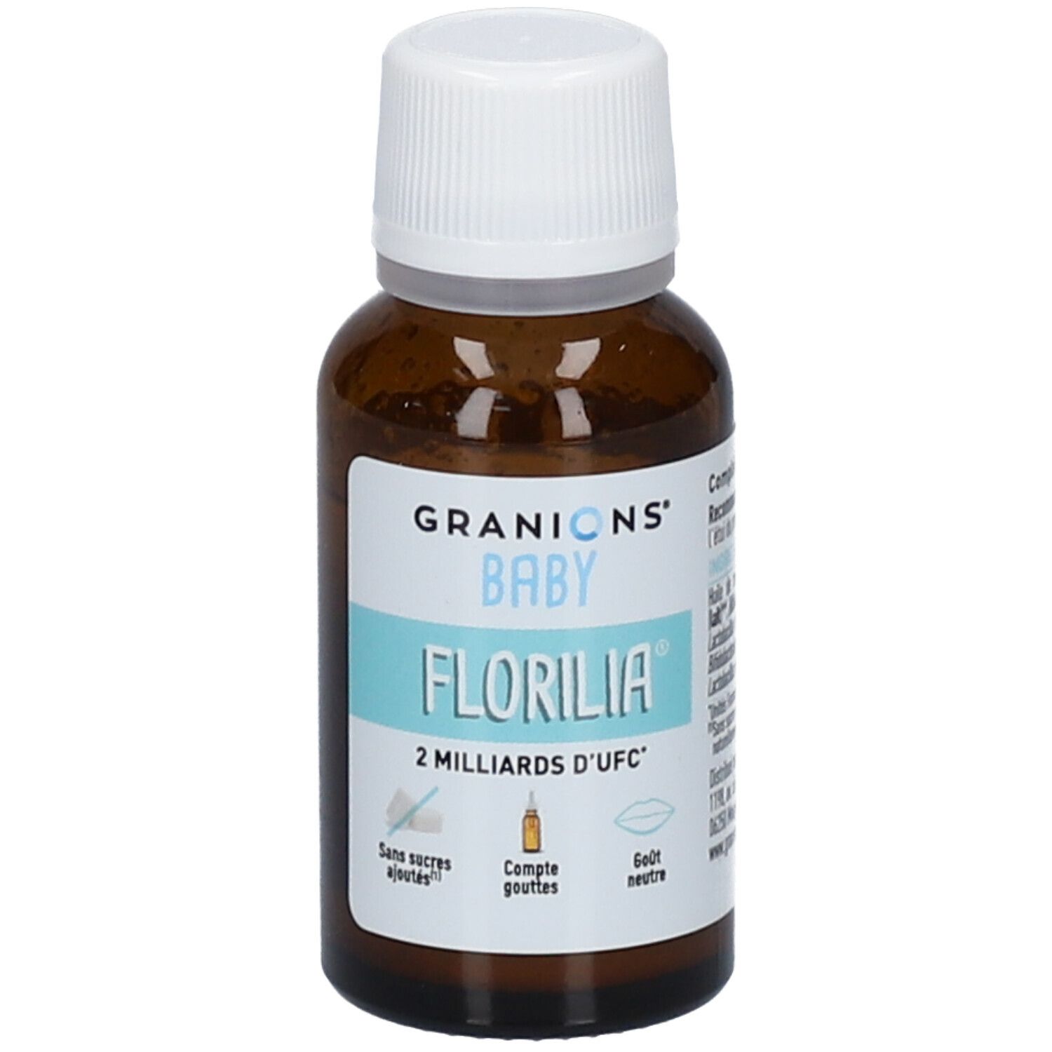 GRANIONS® Baby Florilia - Probiotiques - Compte Gouttes - Goût Neutre