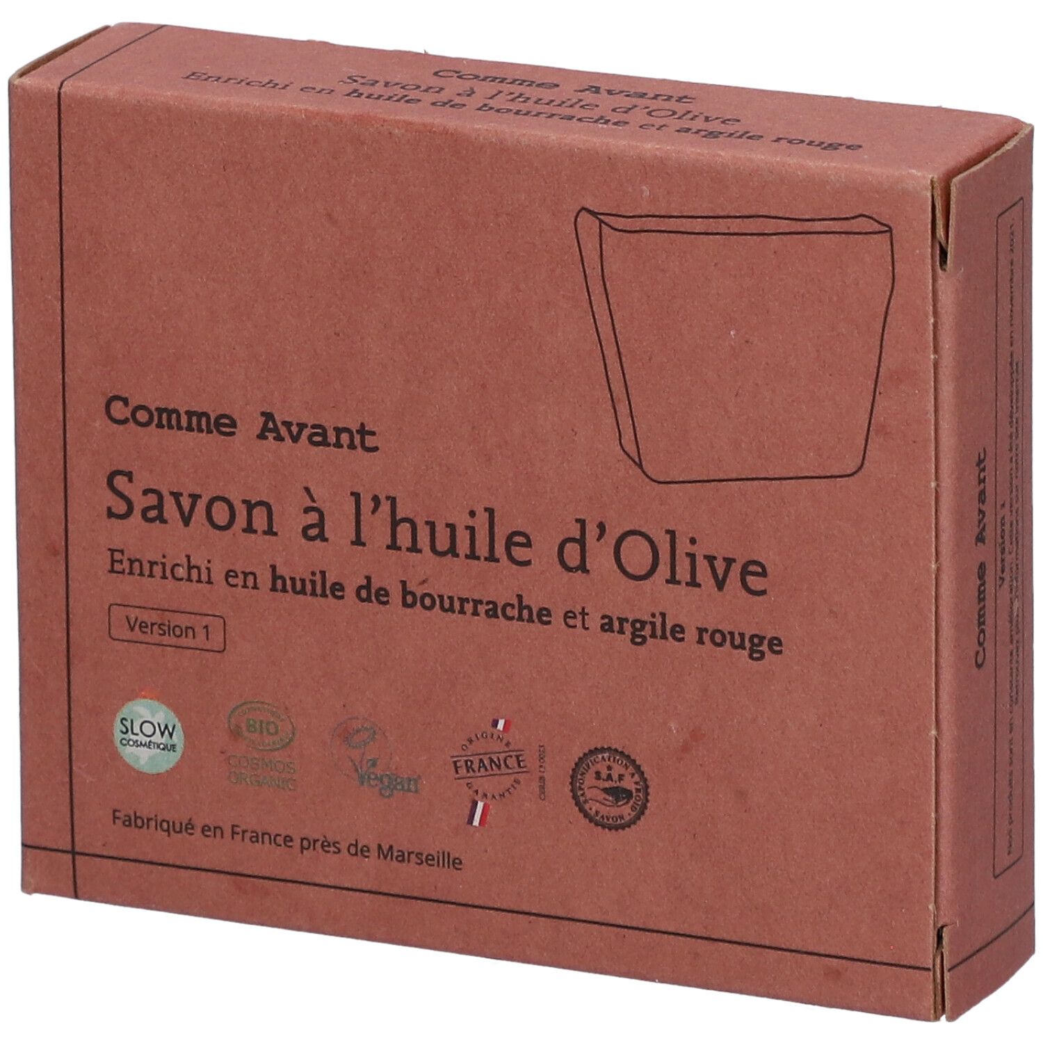 Comme Avant Savon solide bio enrichi en huile de bourrache
