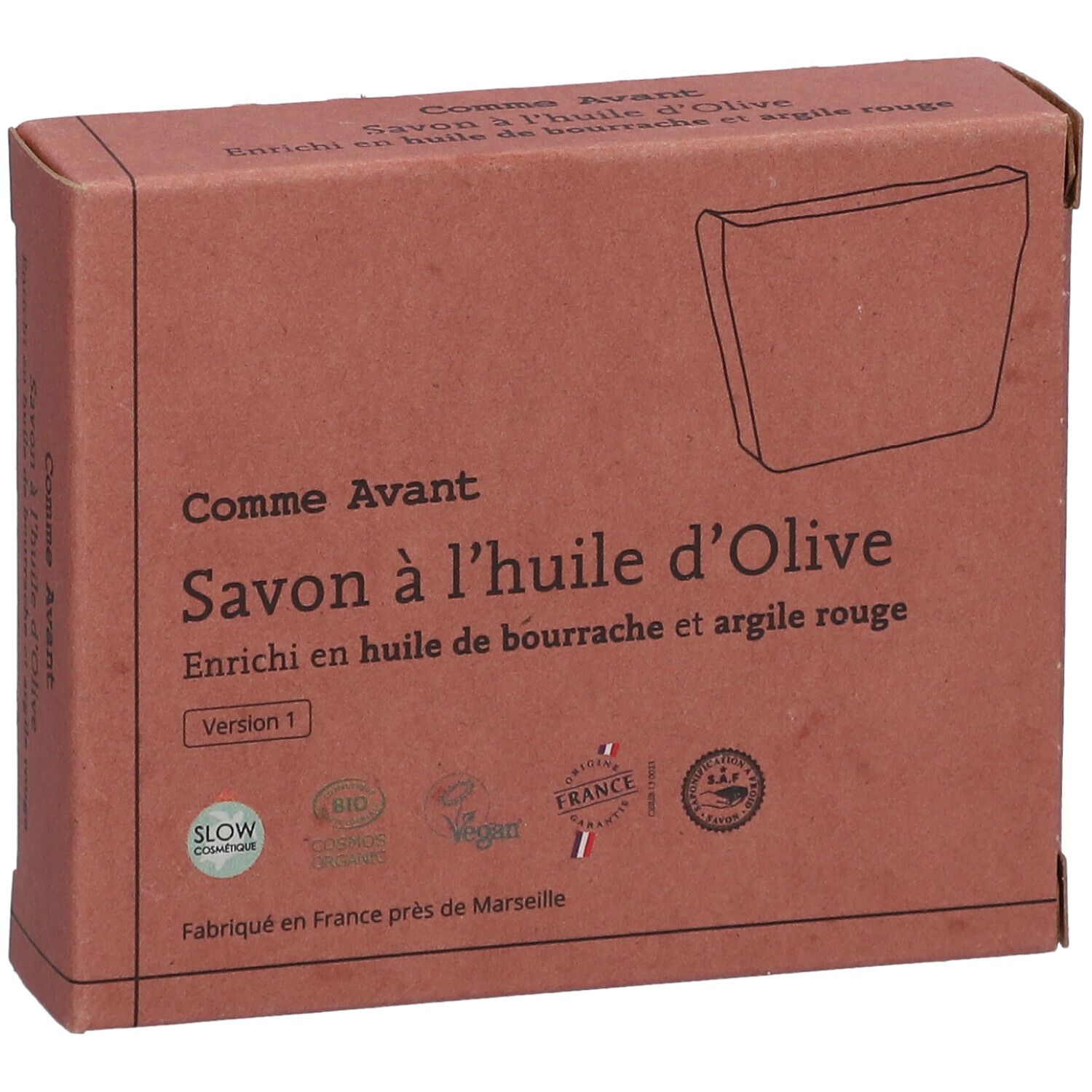 Comme Avant Savon solide bio enrichi en huile de bourrache