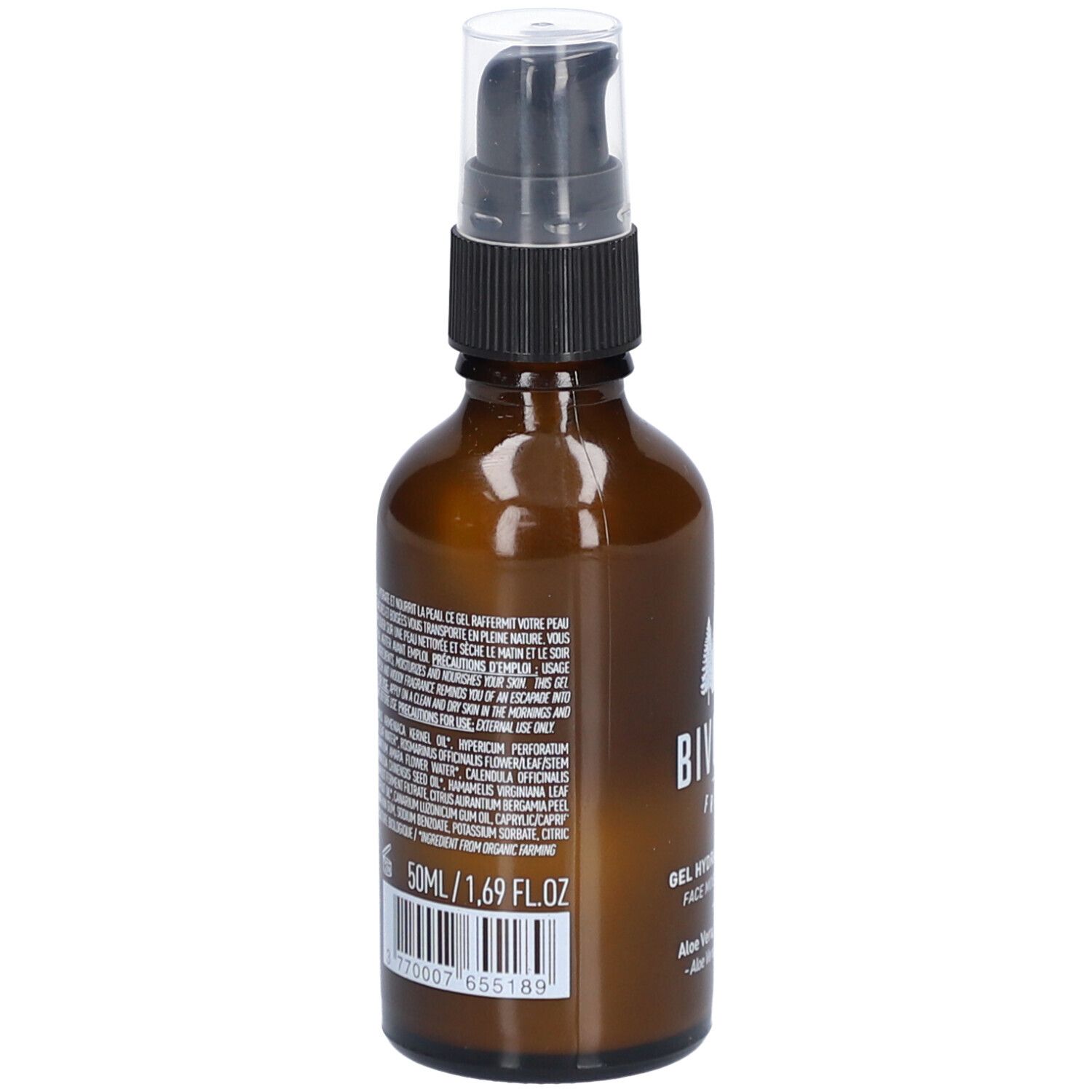 BIVOUAK gel hydratant visage bio