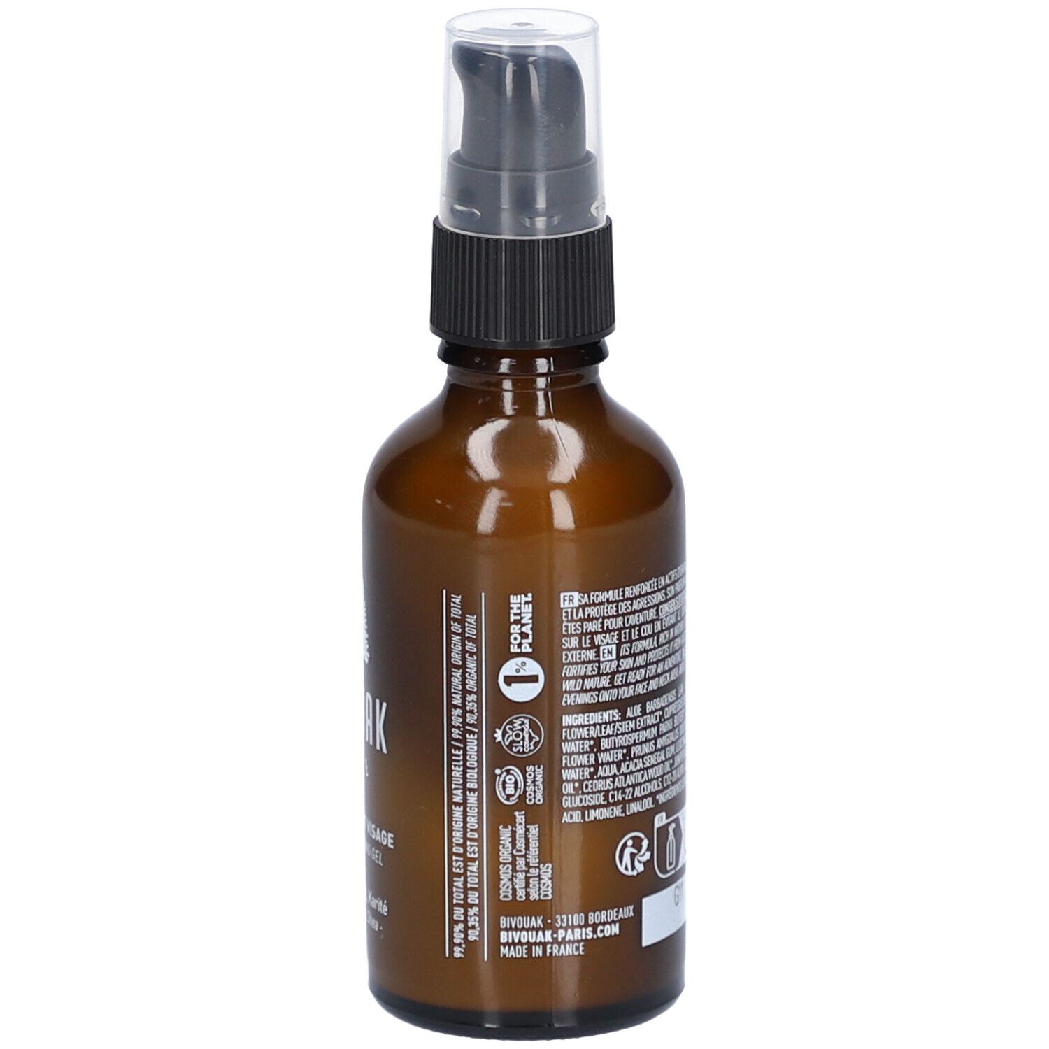 BIVOUAK gel hydratant visage bio