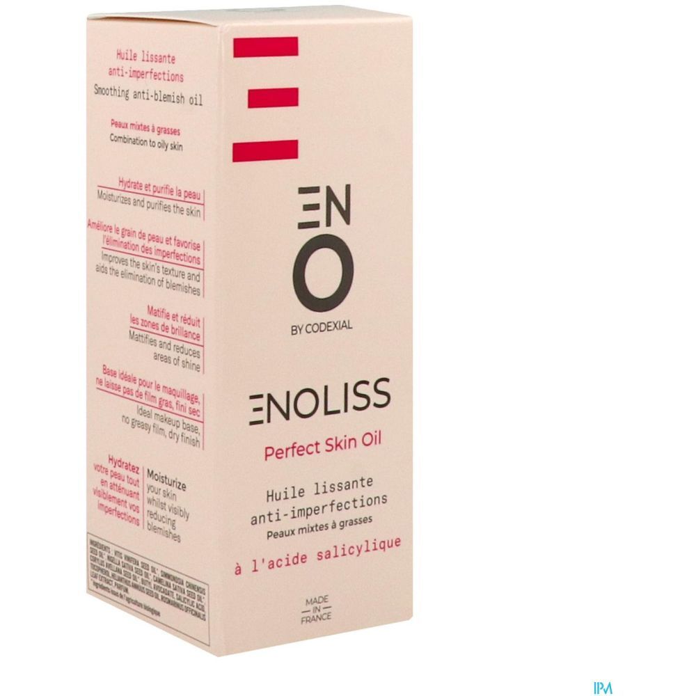 Enoliss Perfect Skin Oil, Huile lissante anti-imperfection à l'acide salicylique, fl 20 ml