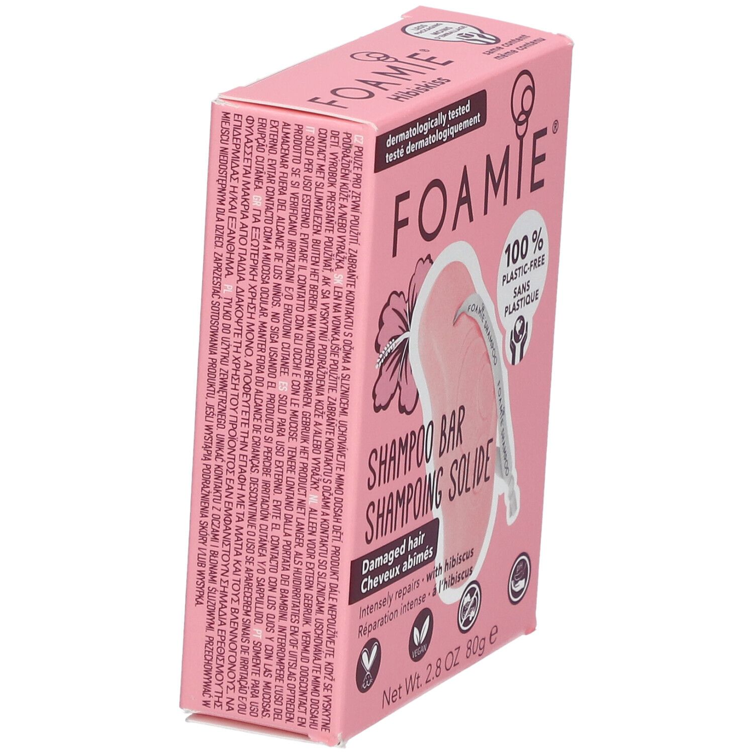 FOAMIE® Shampooing solide Hibiskiss Cheveux abîmés