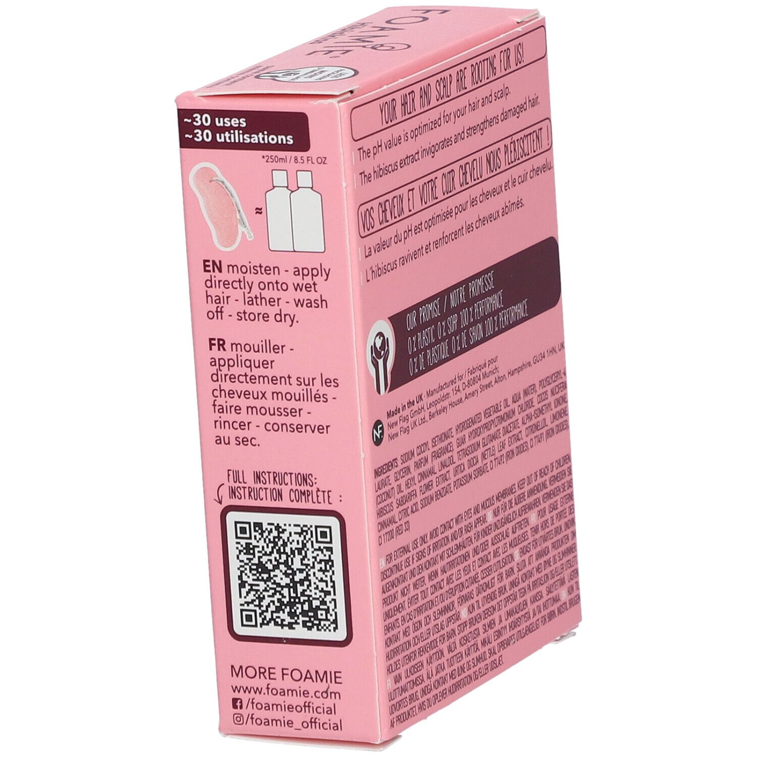 FOAMIE® Shampooing solide Hibiskiss Cheveux abîmés
