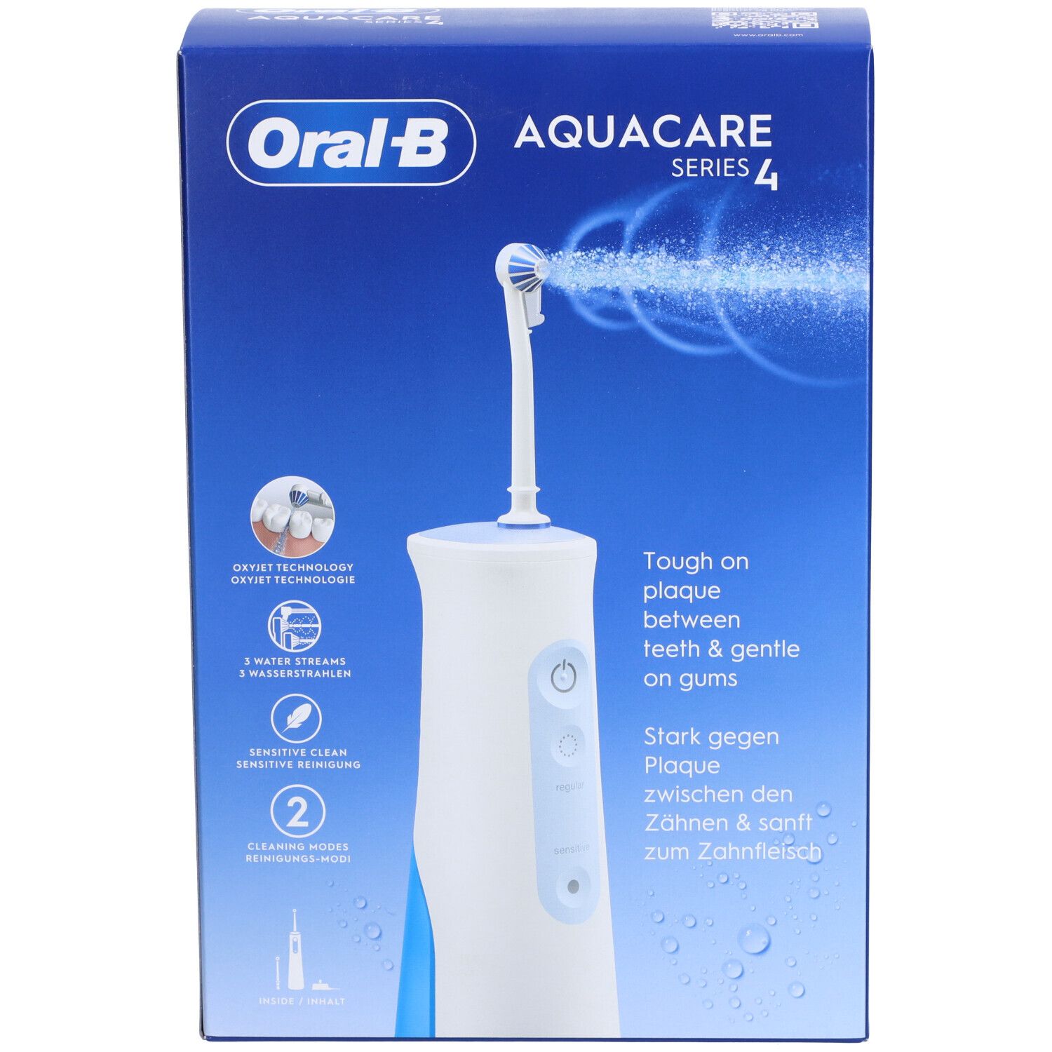 ORAL-B AQUACARE 4 - Hydropulseur compact, portable  - unité