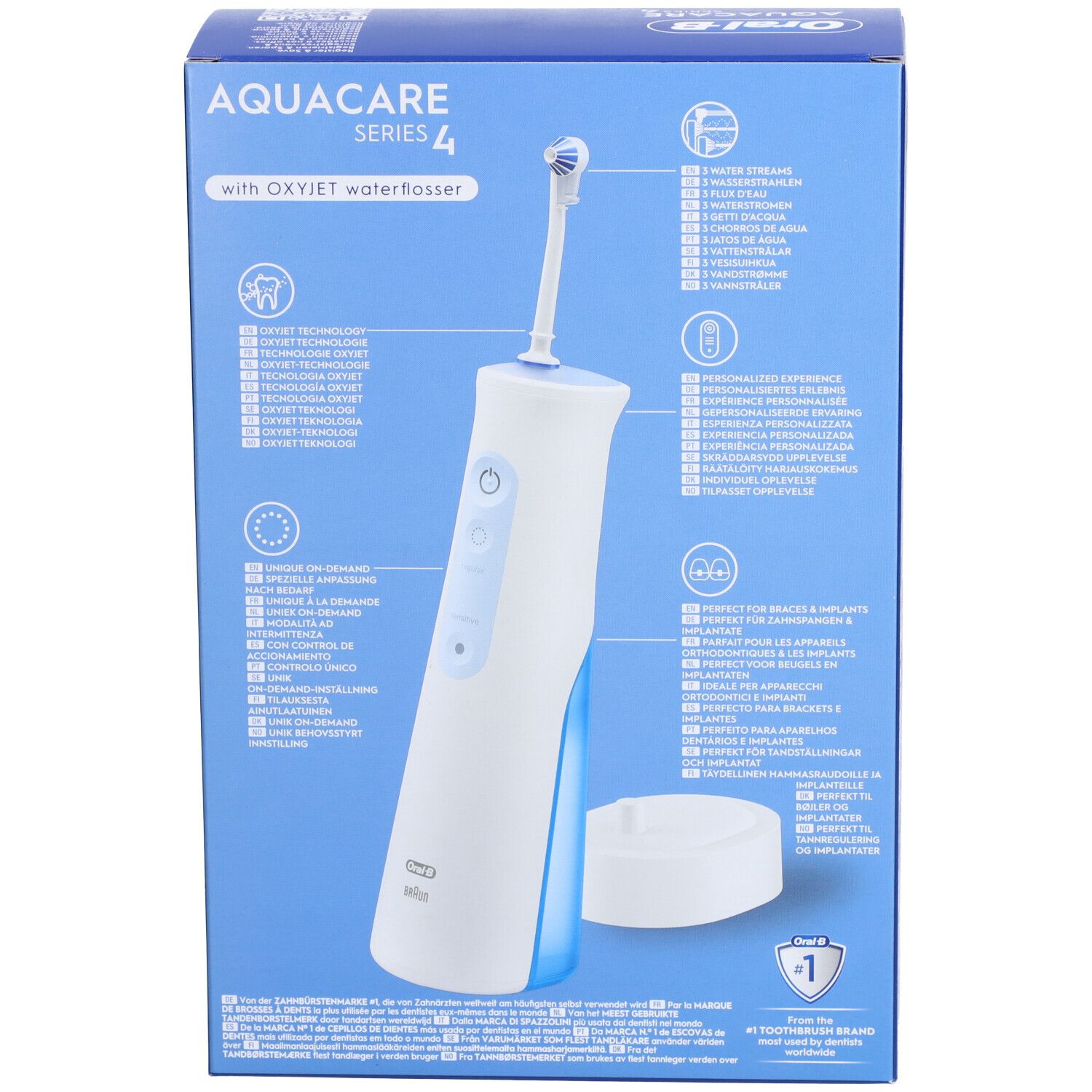 ORAL-B AQUACARE 4 - Hydropulseur compact, portable  - unité