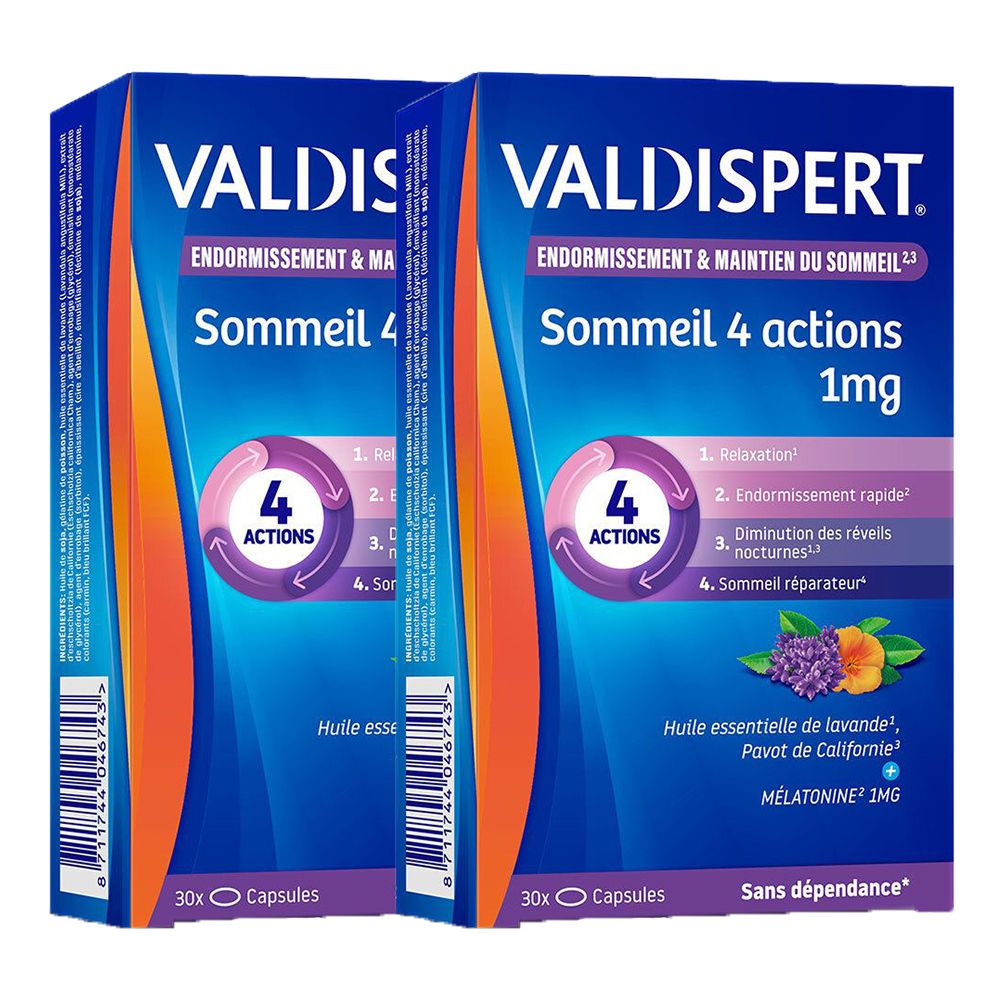 VALDISPERT® Mélatonine 4 Actions 1 mg