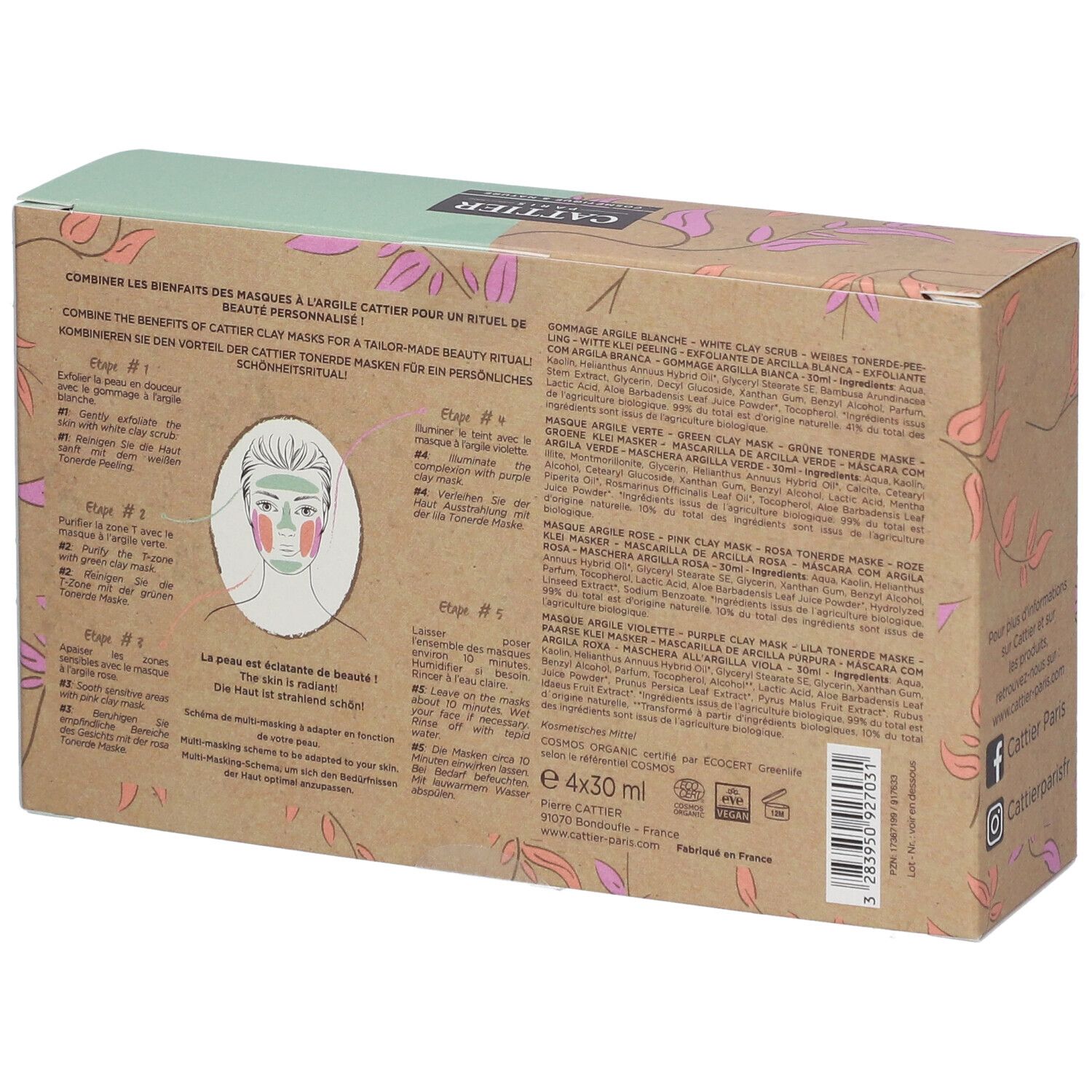 CATTIER Coffret Multi-masking à l'argile