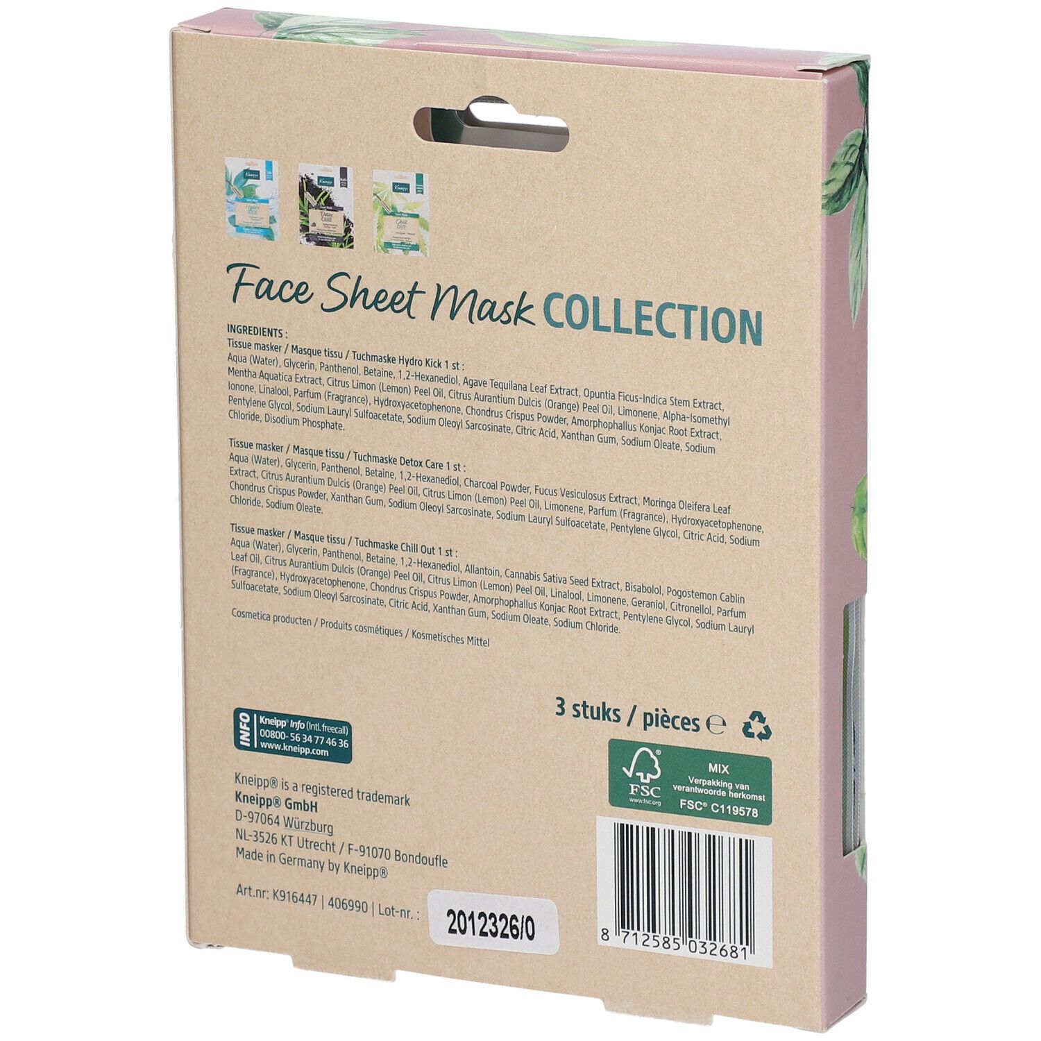 Kneipp® Coffret Masques Tissu