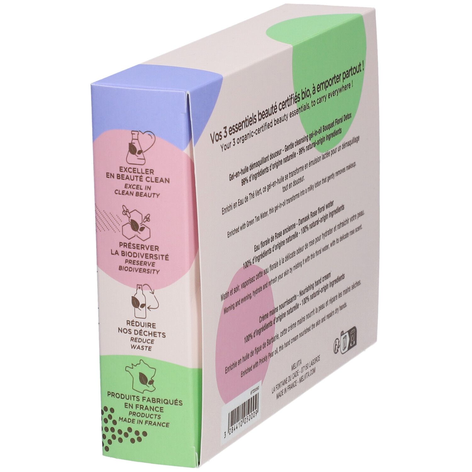 Melvita Coffret Mes indispensables voyage certifiés bio