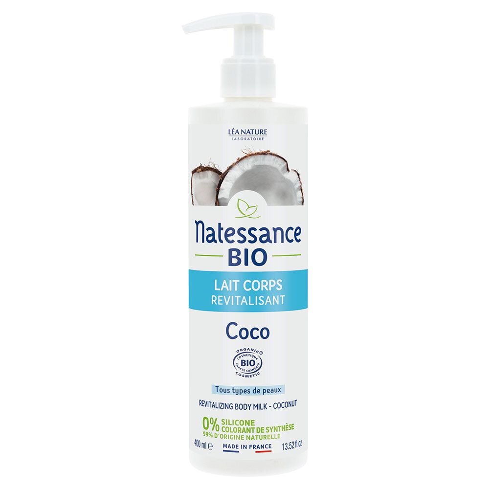 Natessance Lait Corps Revitalisant Coco Bio Hydratation Intense