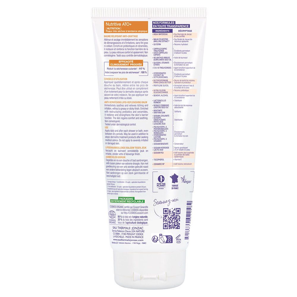 Jonzac Nutritive AP+ Baume Relipidant Intensif Bio