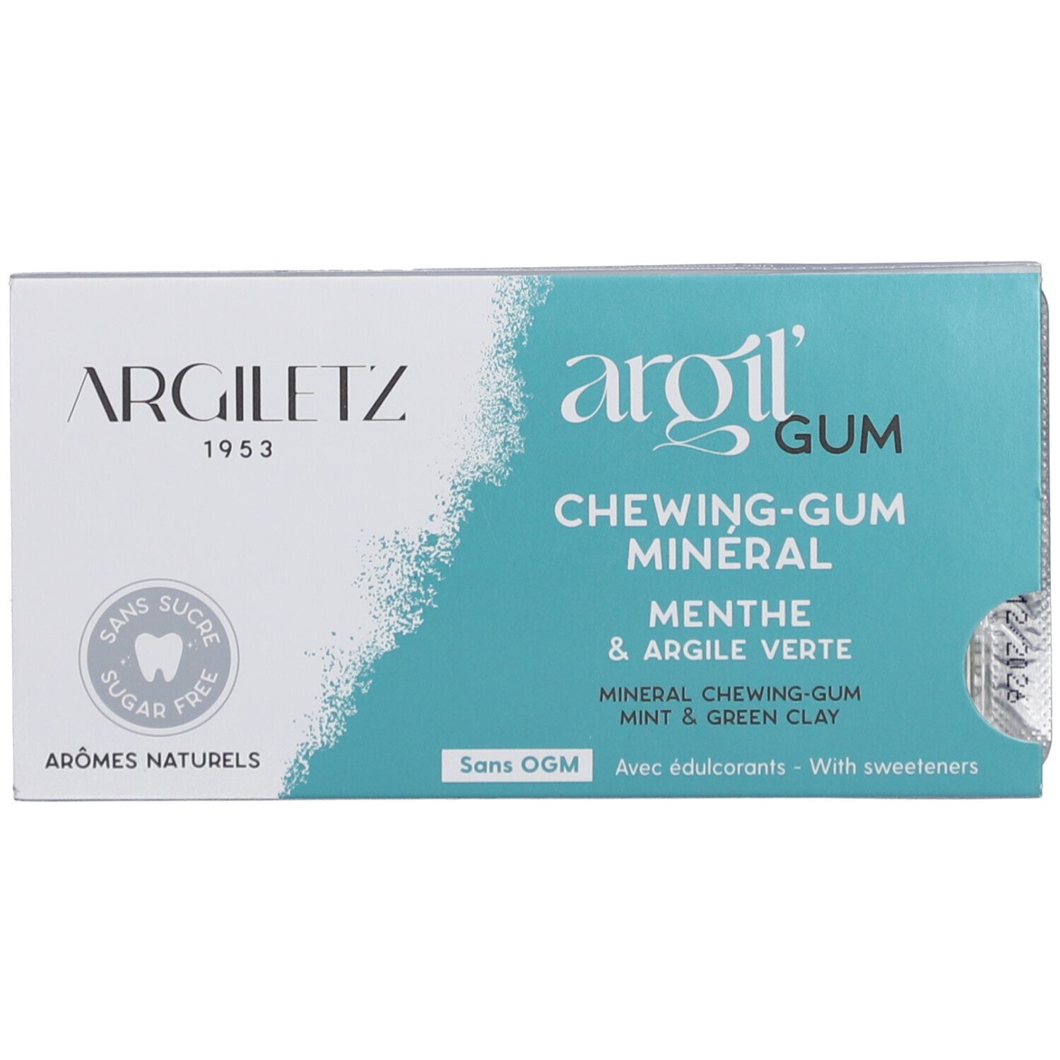 Argiletz Chewing-Gum Minéral Menthe & Argile Verte