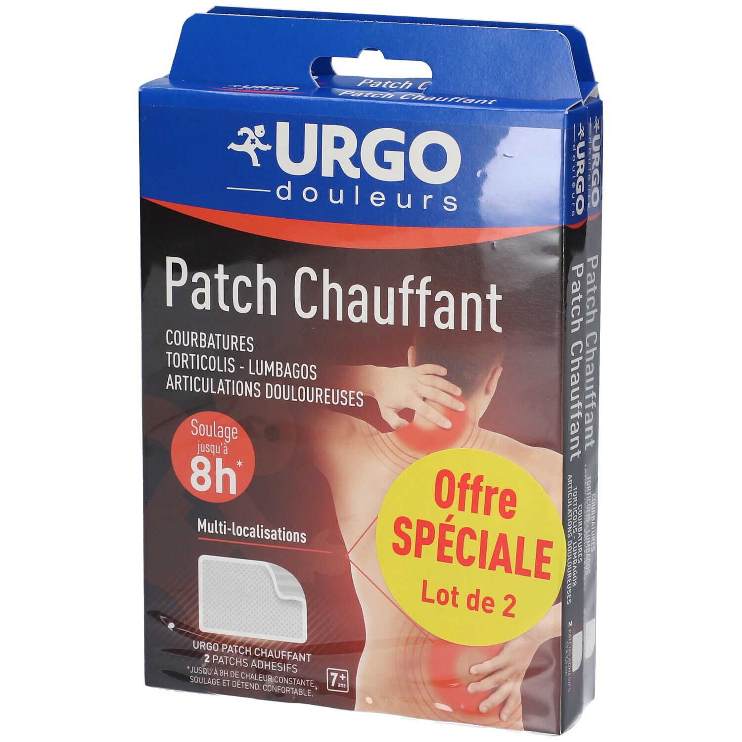 URGO Patch chauffant adhésif 13 cm x 9,5 cm