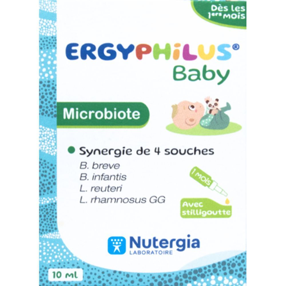 Ergyphilus Baby, Liquide, complément alimentaire pour le soutien du microbiote, fl 10 ml