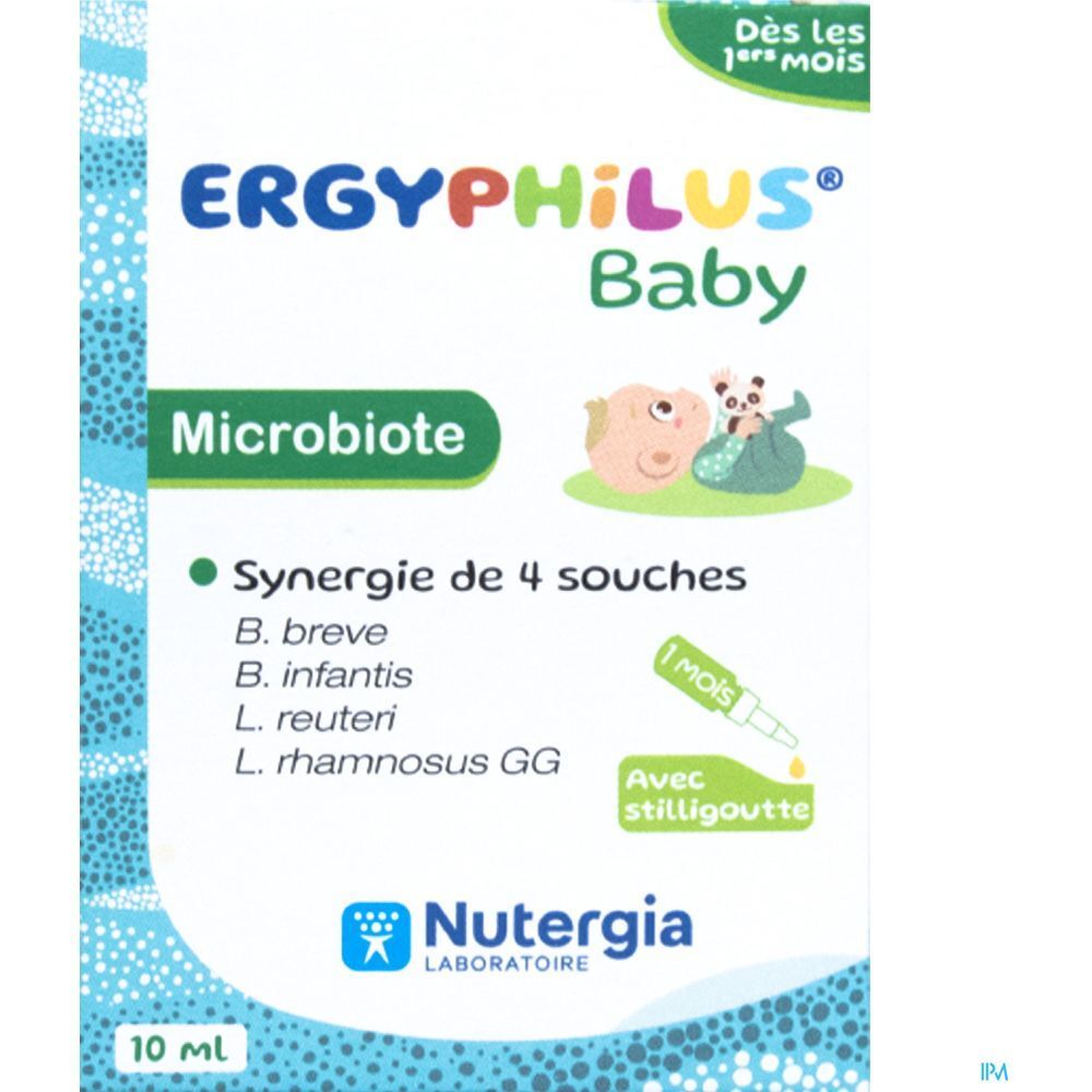 Ergyphilus Baby, Liquide, complément alimentaire pour le soutien du microbiote, fl 10 ml