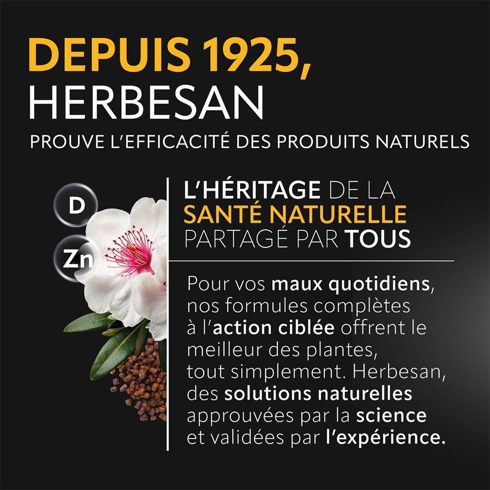 Herbesan depuis 1925. Produits naturels. Héritage de la santé. Pour les maux quotidiens.