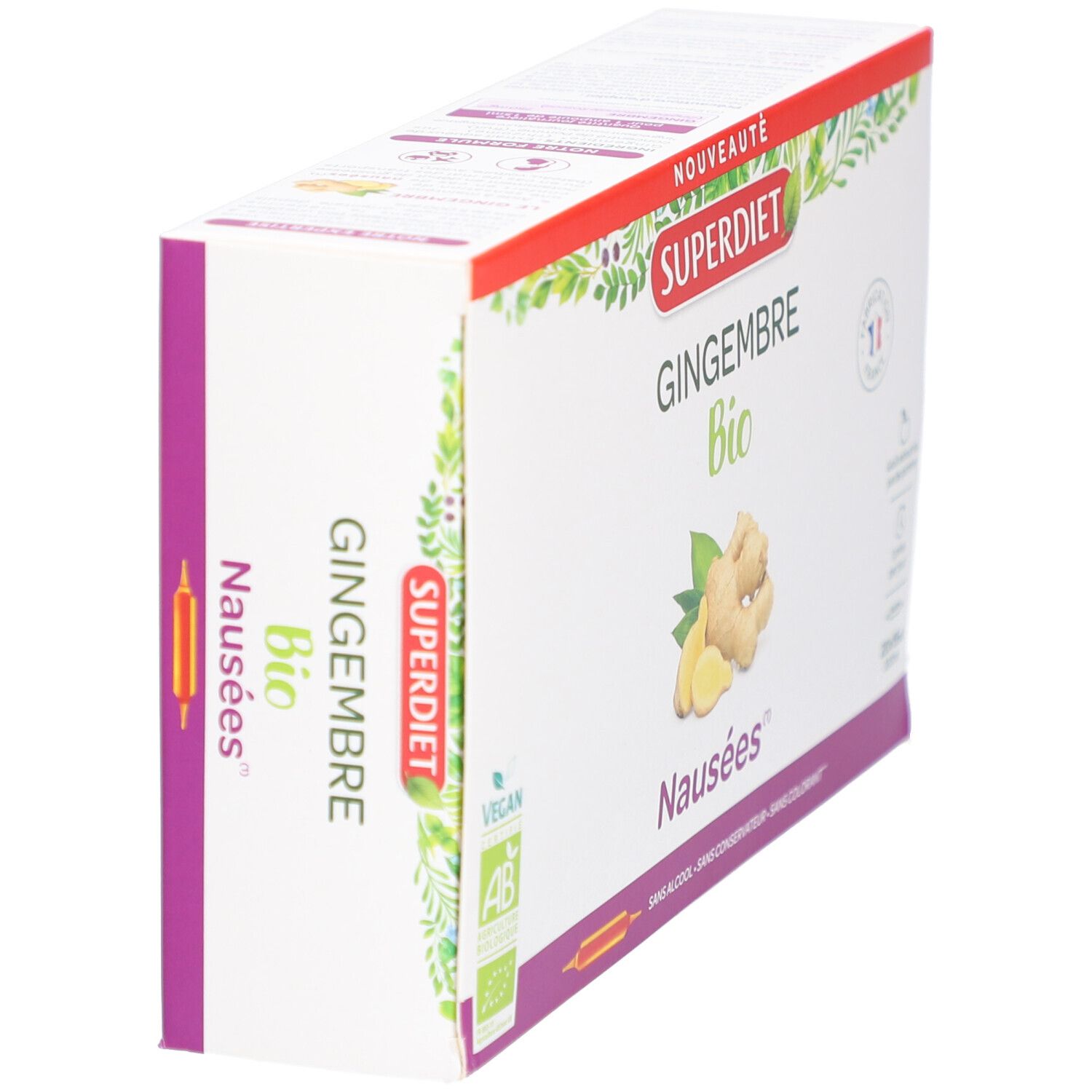 Superdiet Gingembre Bio anti-nausées