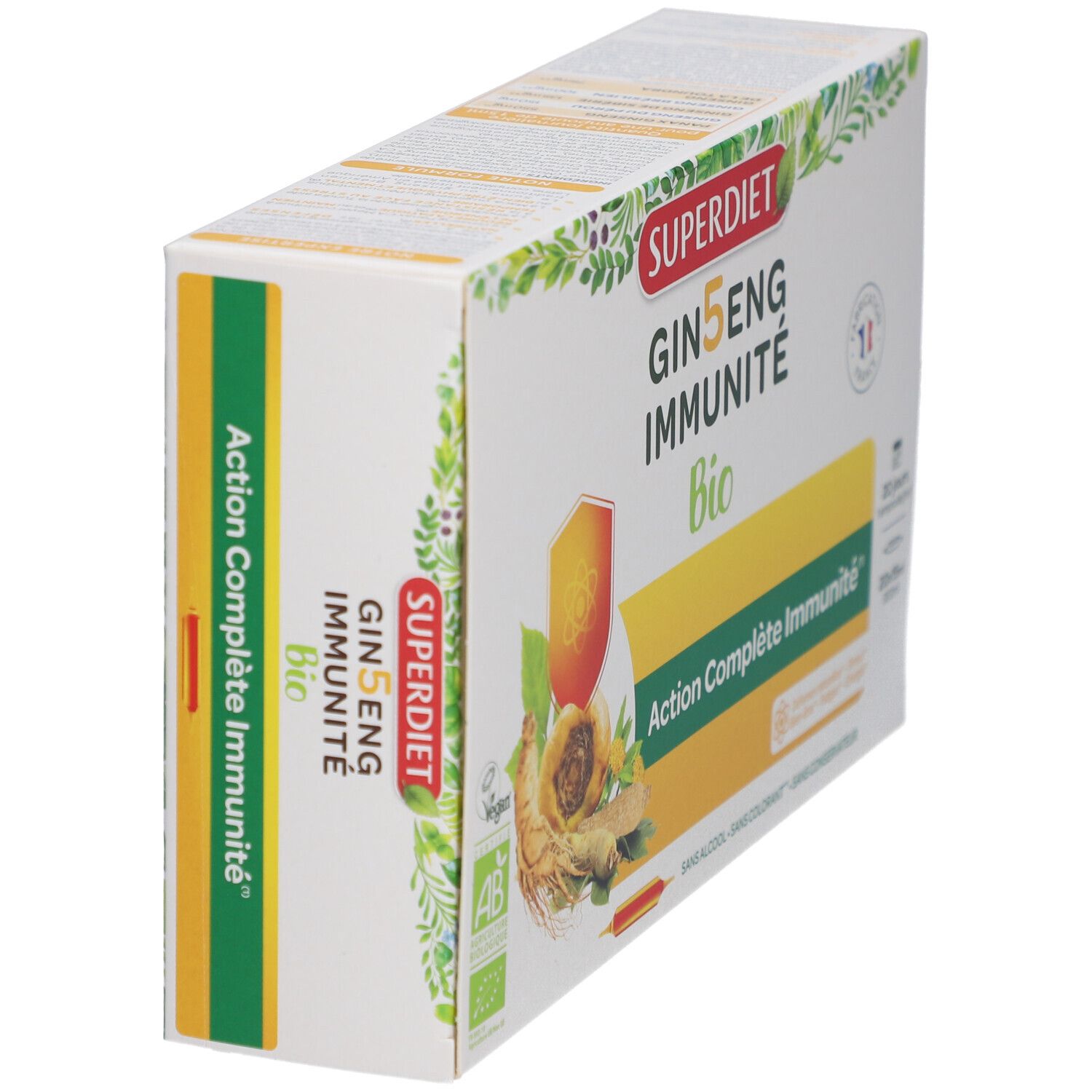 Superdiet Ginseng immunité bio vitalité